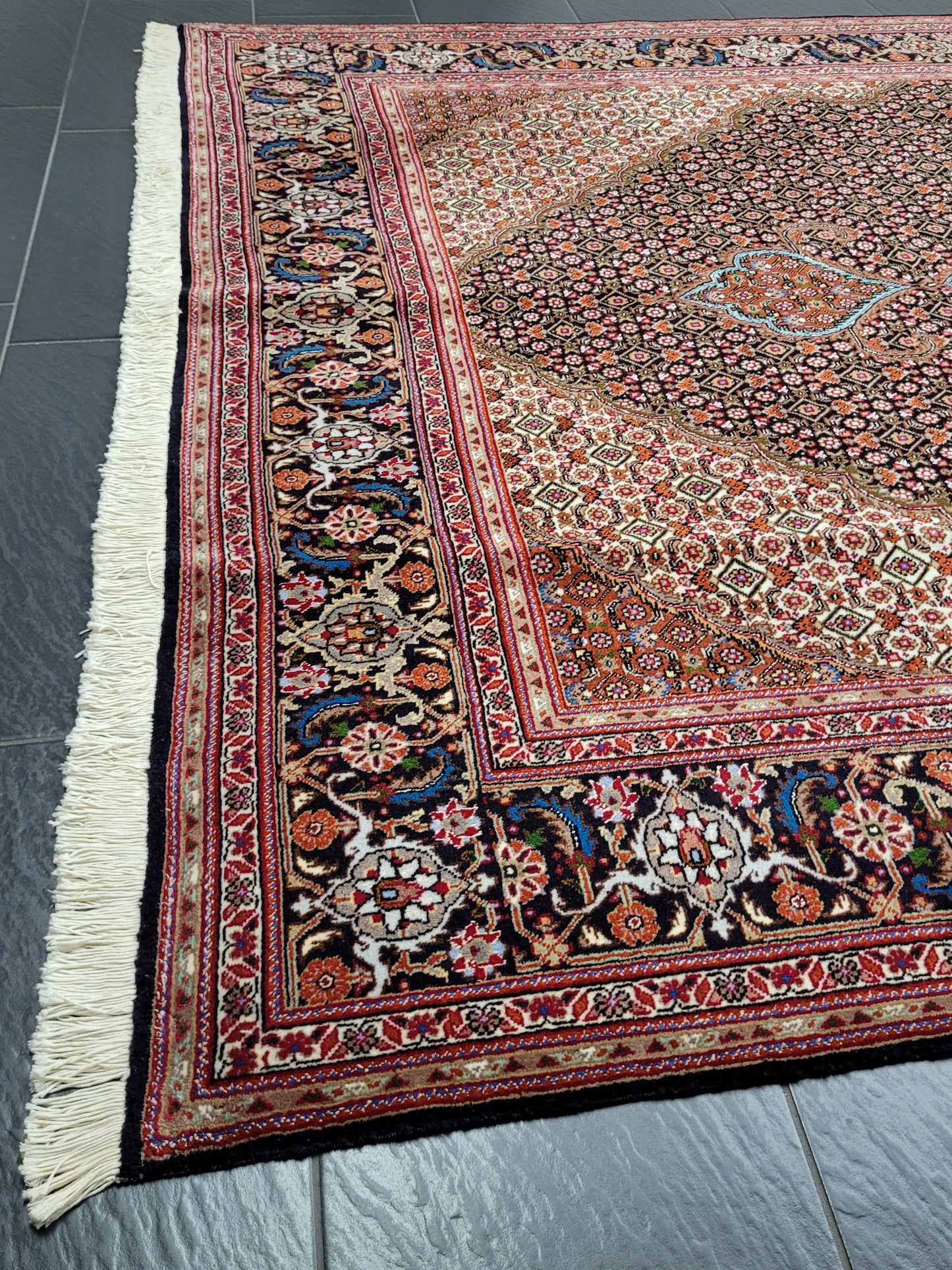 Täbriz Teppich 300x205 cm feine Wolle Medaillonmuster