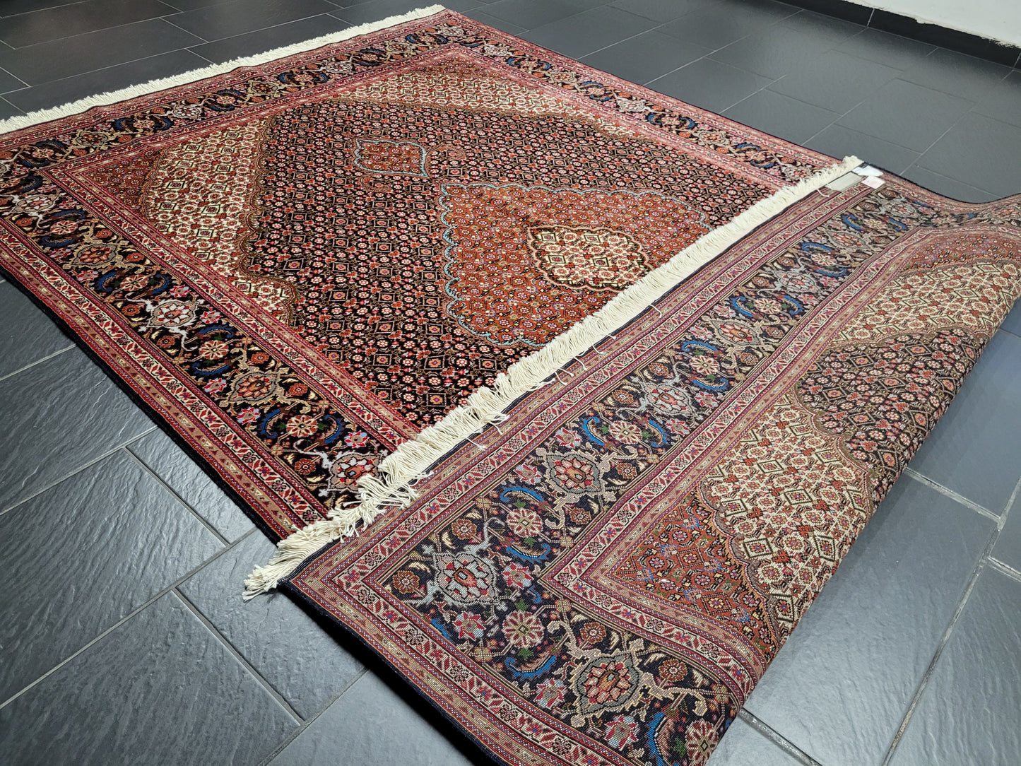 Täbriz Teppich 300x205 cm feine Wolle Medaillonmuster