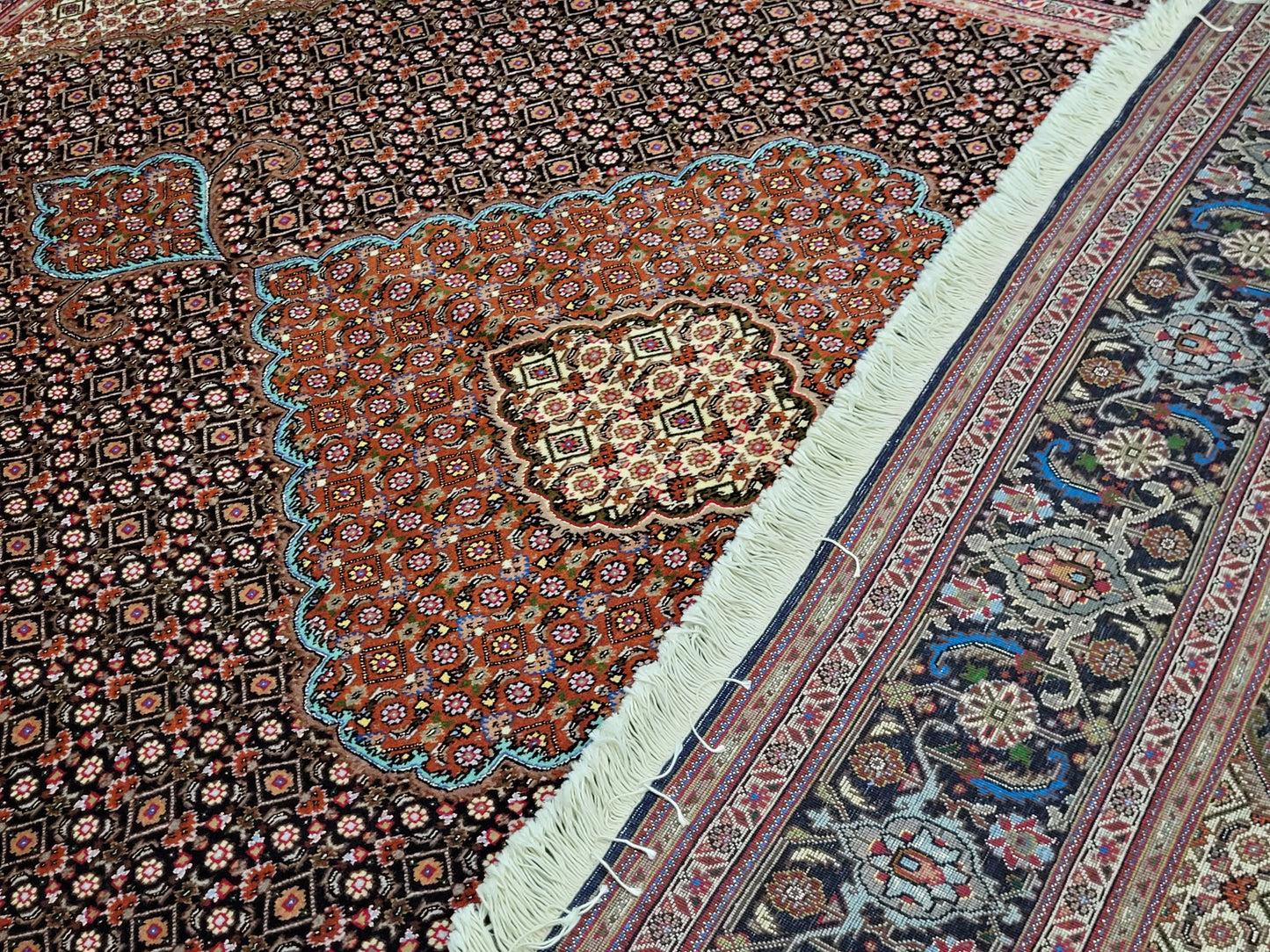 Täbriz Teppich 300x205 cm feine Wolle Medaillonmuster
