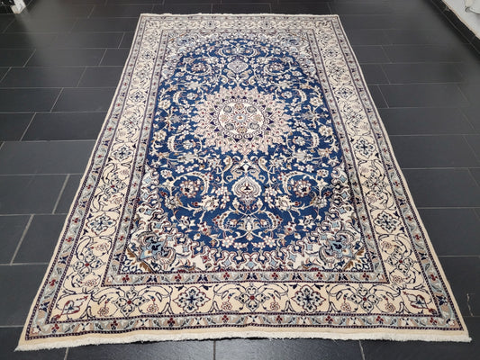 Nain Teppich 320x195 cm Wolle mit Seide feine Knüpfung
