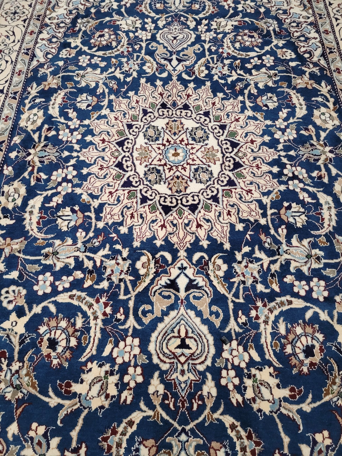 Nain Teppich 320x195 cm Wolle mit Seide feine Knüpfung