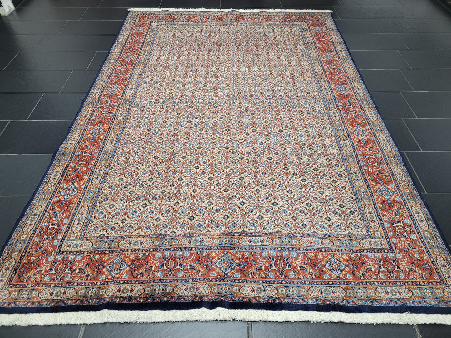 Moud Teppich 295x195 cm feine Wolle Allover-Muster
