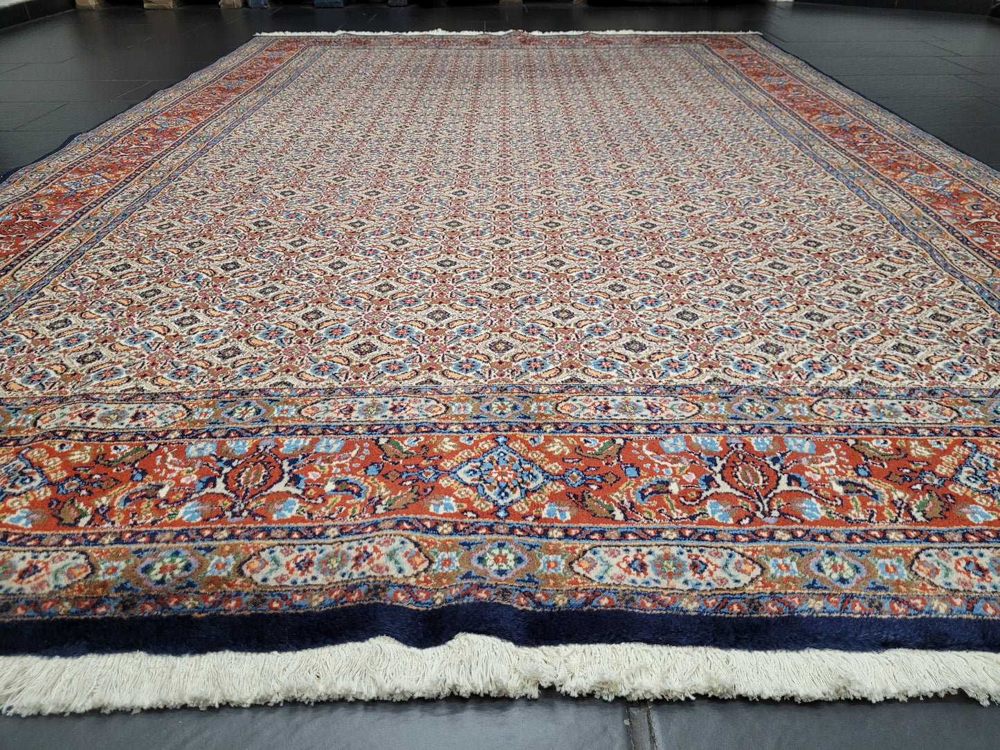 Moud Teppich 295x195 cm feine Wolle Allover-Muster