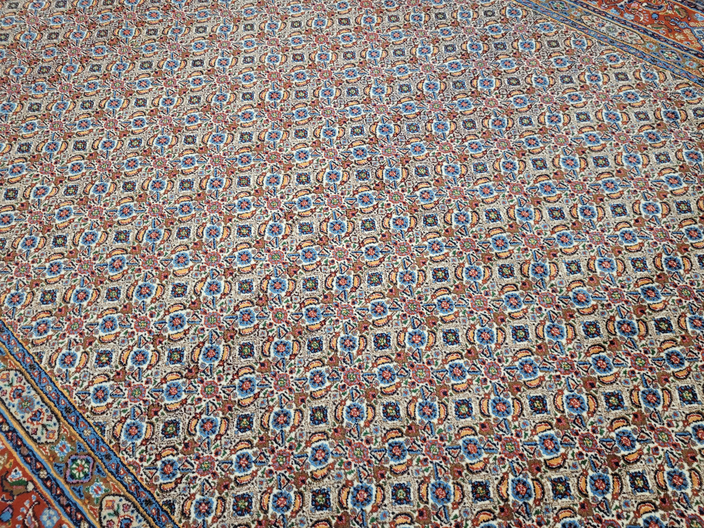 Moud Teppich 295x195 cm feine Wolle Allover-Muster