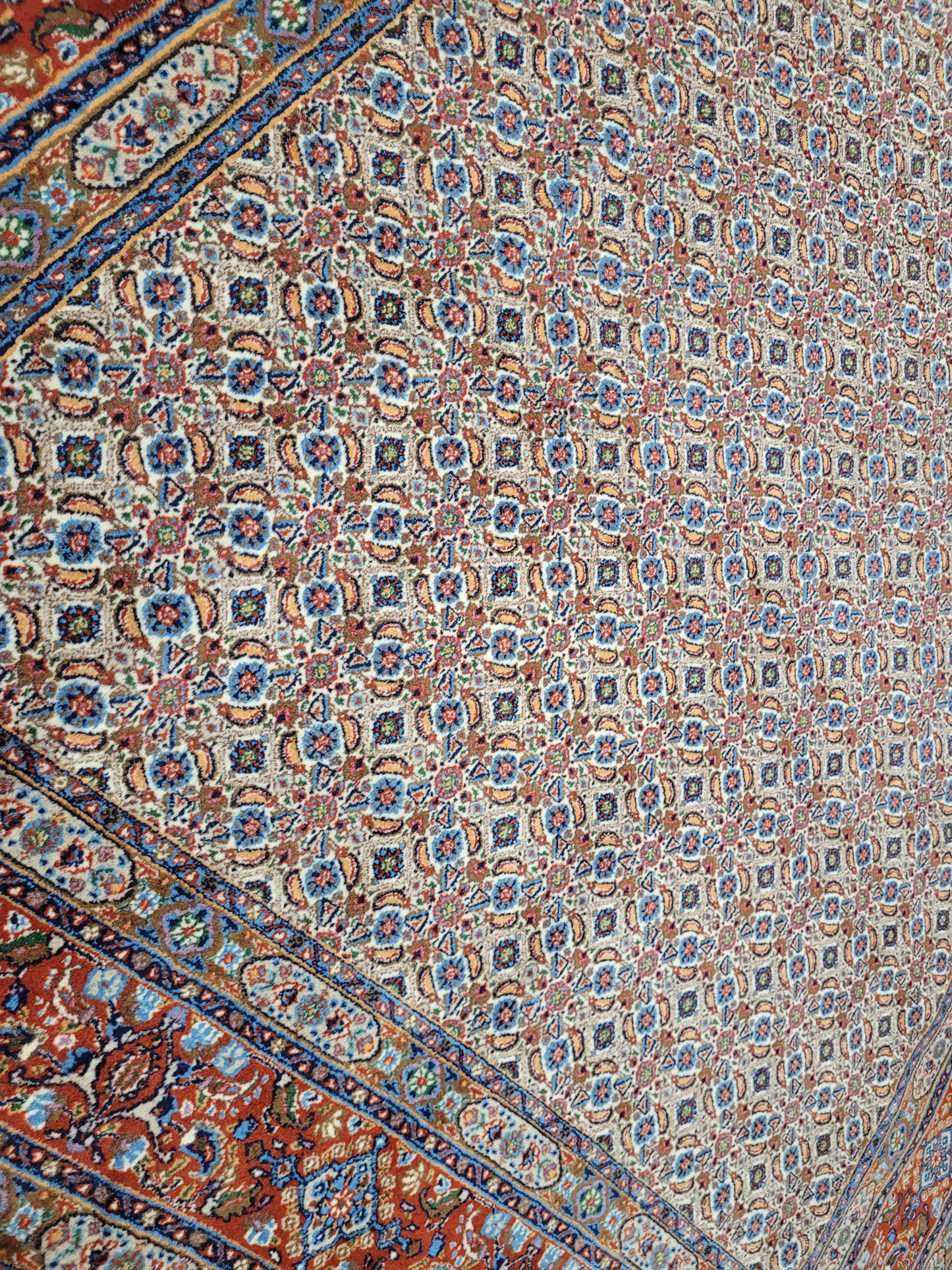 Moud Teppich 295x195 cm feine Wolle Allover-Muster