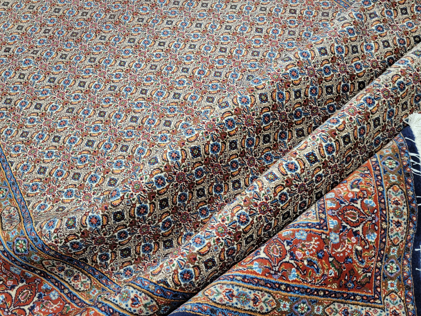 Moud Teppich 295x195 cm feine Wolle Allover-Muster