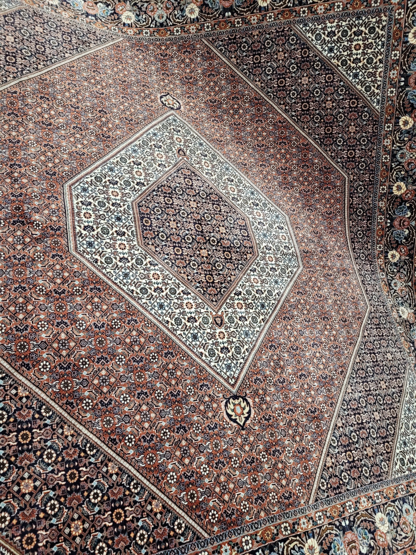 Bidjar Teppich 255x245 cm feine Korkwolle geometrisches Medaillon