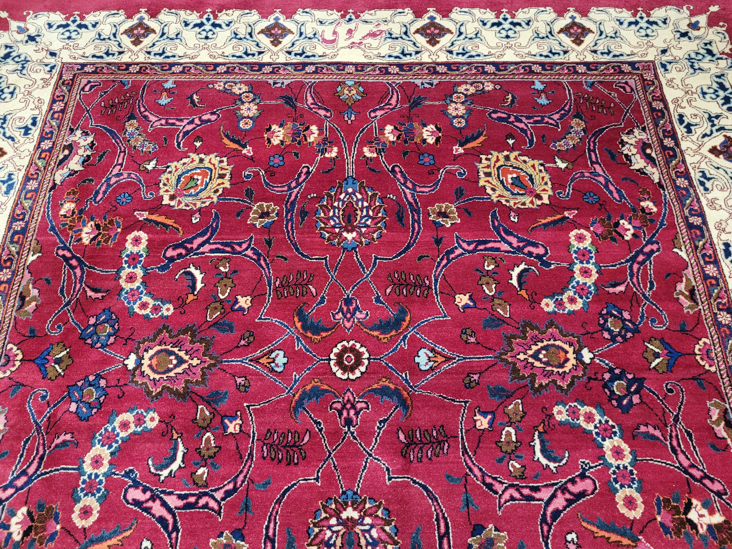 Masched Teppich 500x220 cm florales Muster kräftige Wolle seltenes Stück