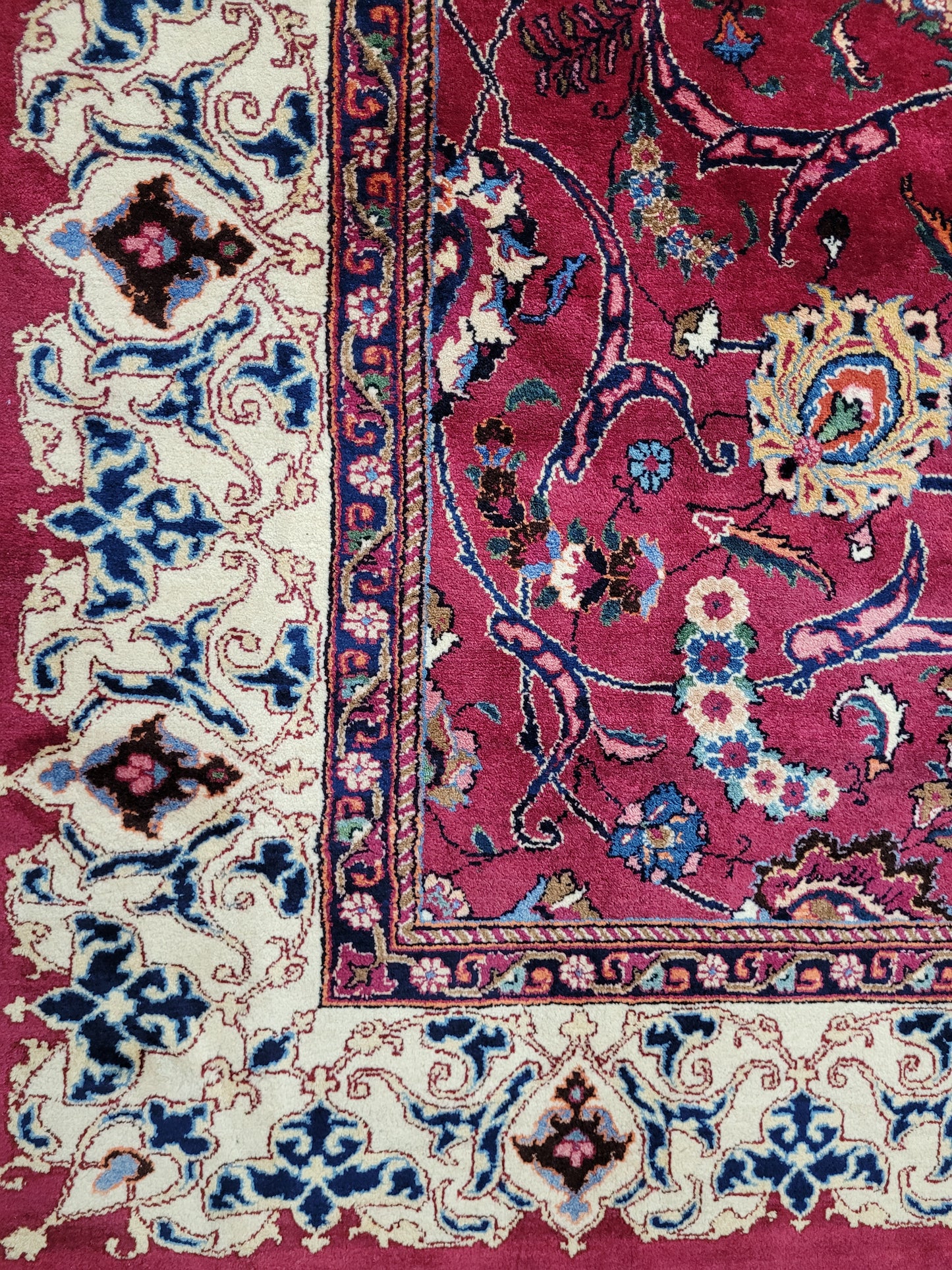 Masched Teppich 500x220 cm florales Muster kräftige Wolle seltenes Stück