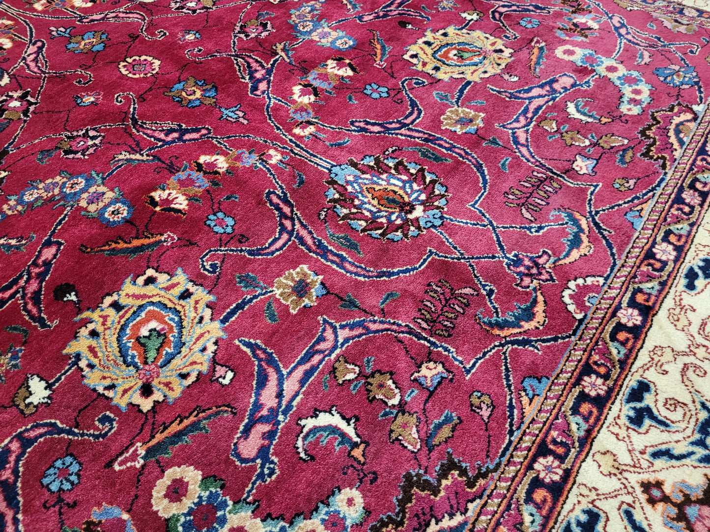 Masched Teppich 500x220 cm florales Muster kräftige Wolle seltenes Stück