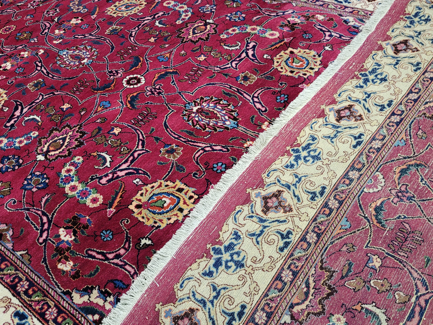 Masched Teppich 500x220 cm florales Muster kräftige Wolle seltenes Stück