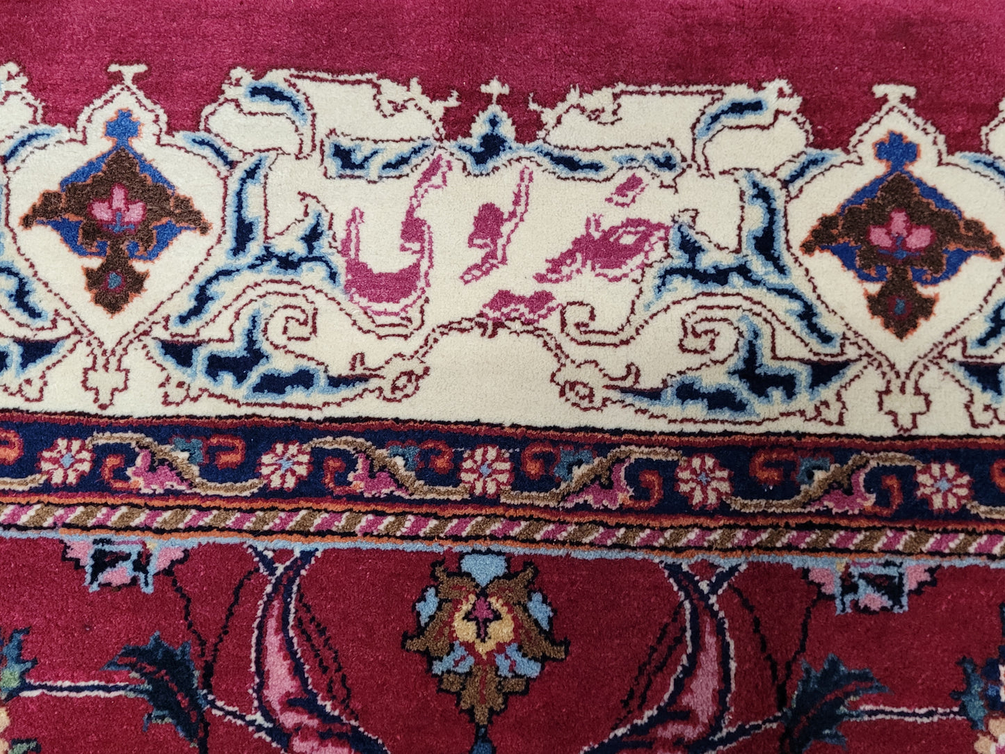 Masched Teppich 500x220 cm florales Muster kräftige Wolle seltenes Stück