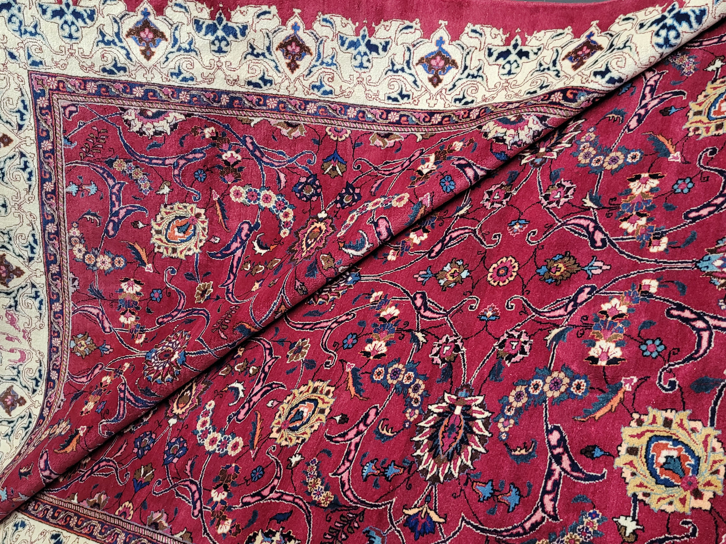 Masched Teppich 500x220 cm florales Muster kräftige Wolle seltenes Stück