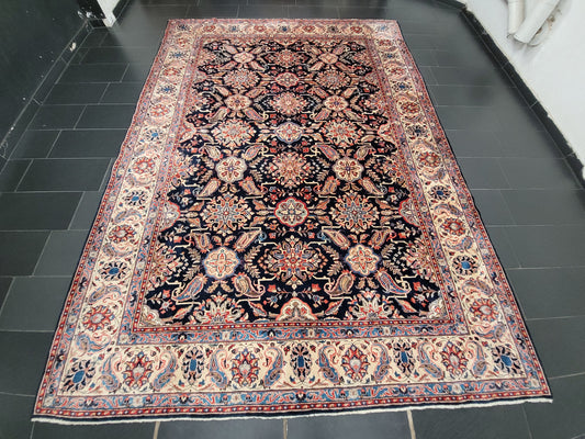 Sarough Teppich Korkwolle florales Design 370x270 cm