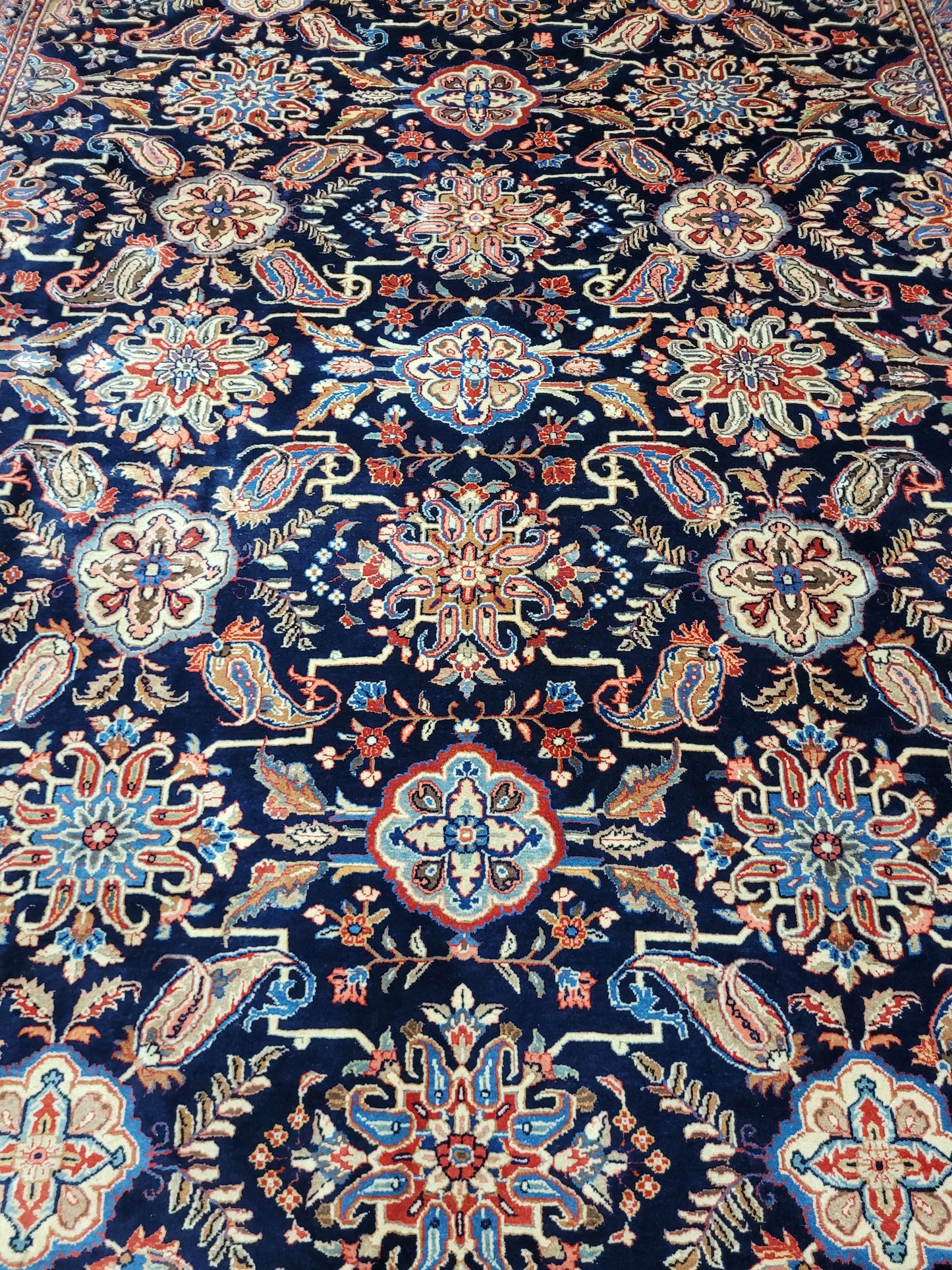 Sarough Teppich Korkwolle florales Design 370x270 cm