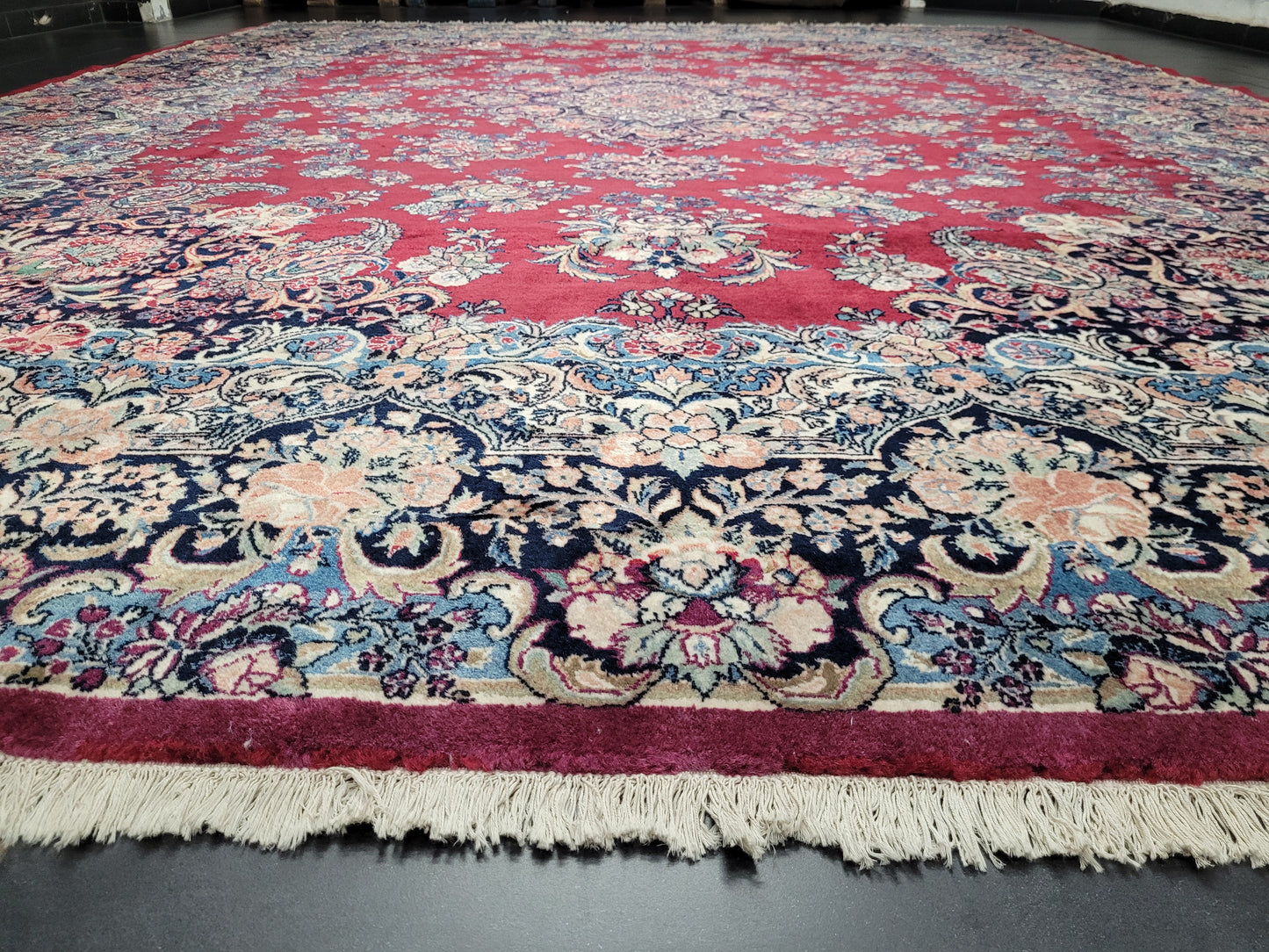 Mesched Teppich Korkwolle Medaillon Design 425x310 cm