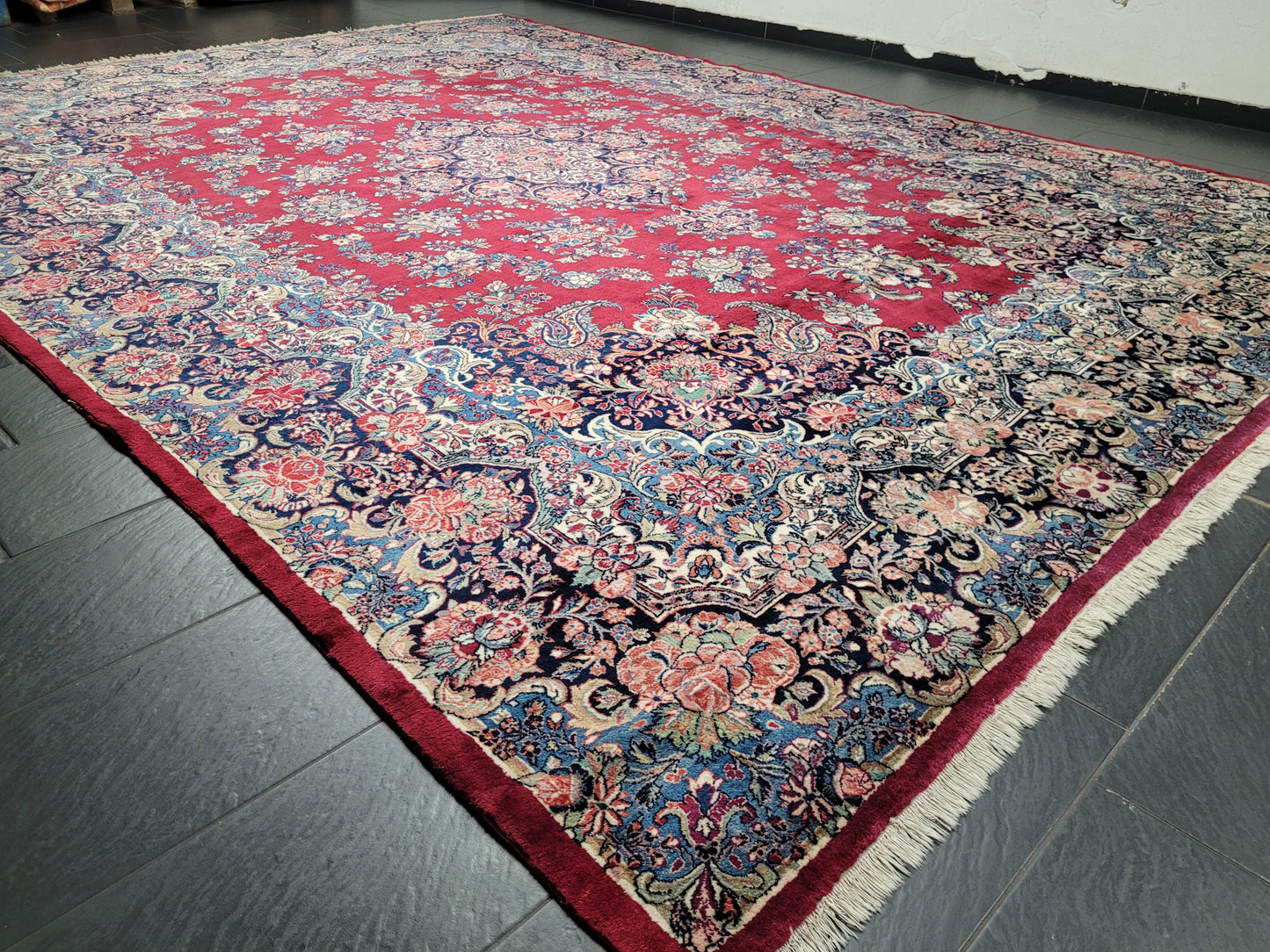 Mesched Teppich Korkwolle Medaillon Design 425x310 cm