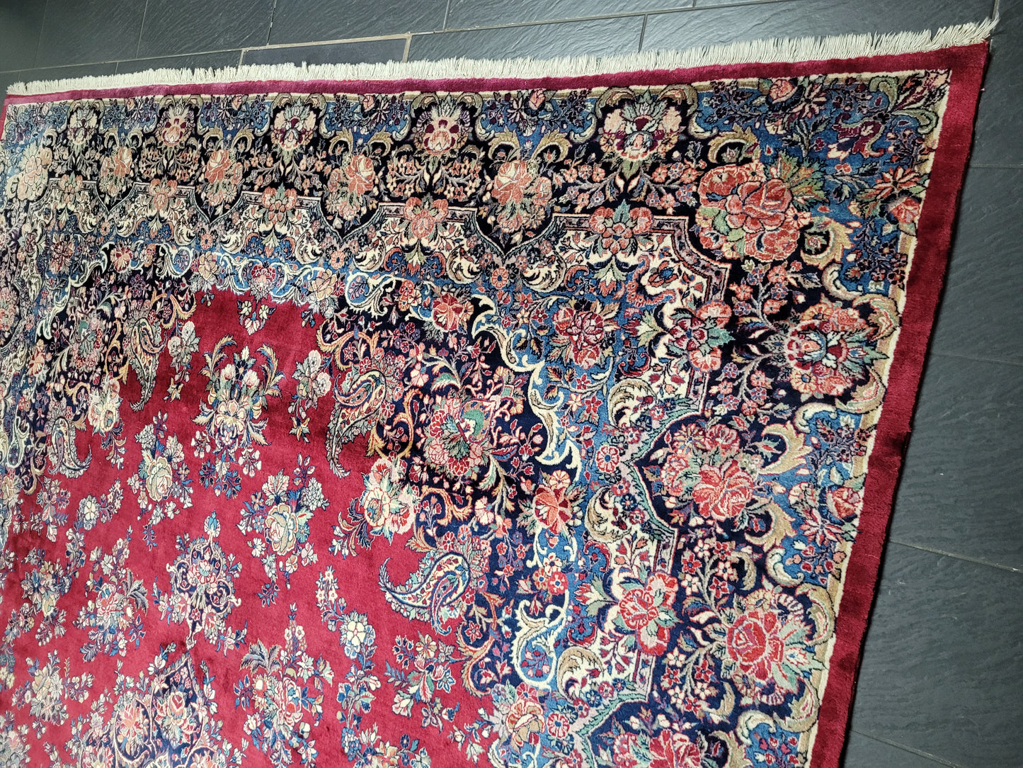 Mesched Teppich Korkwolle Medaillon Design 425x310 cm