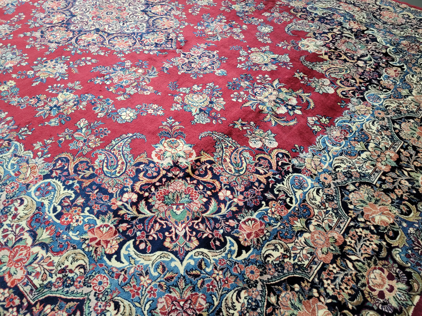 Mesched Teppich Korkwolle Medaillon Design 425x310 cm