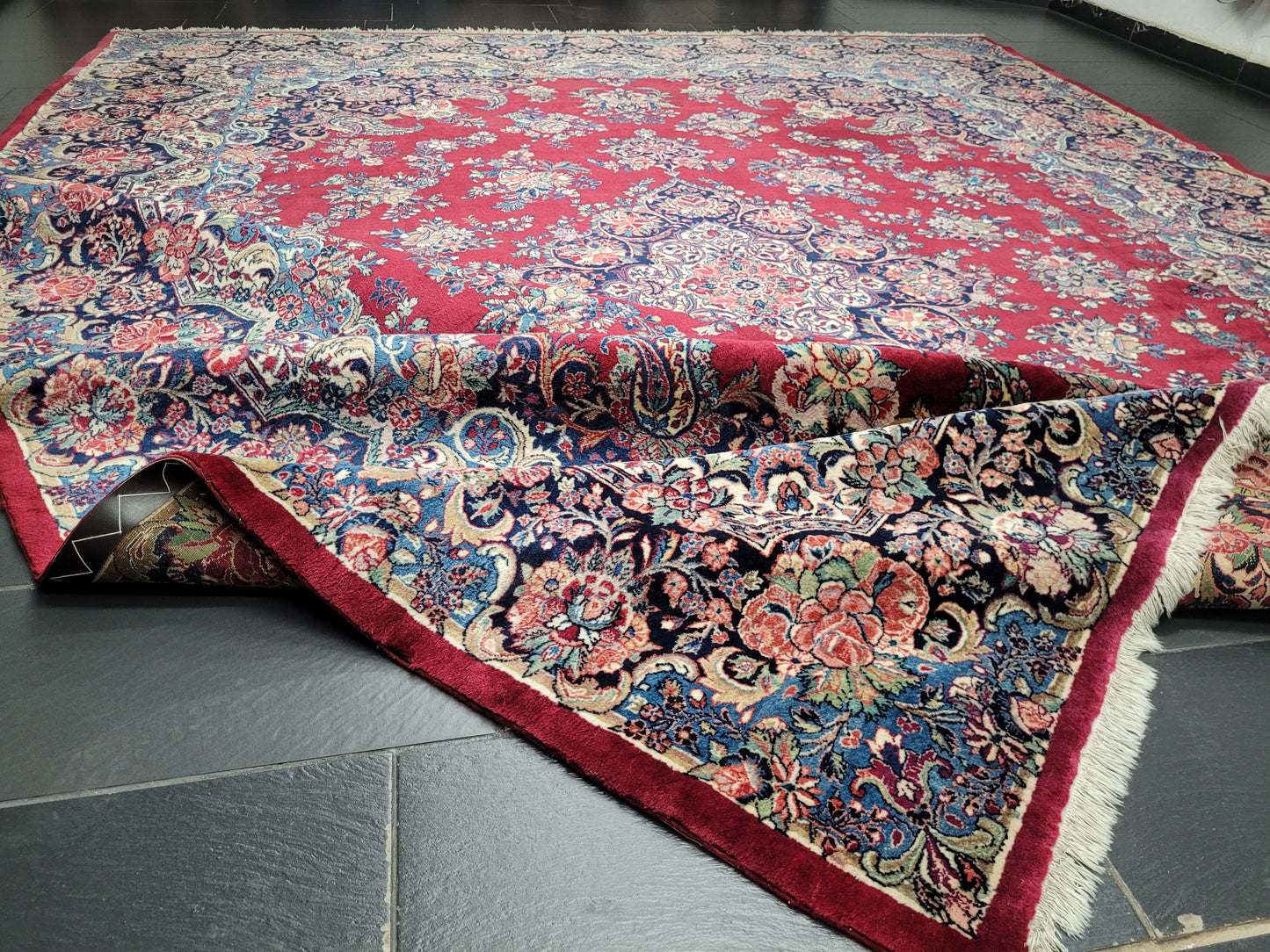 Mesched Teppich Korkwolle Medaillon Design 425x310 cm