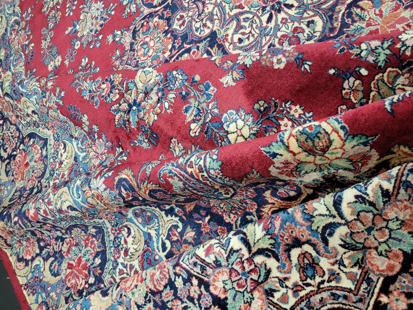 Mesched Teppich Korkwolle Medaillon Design 425x310 cm