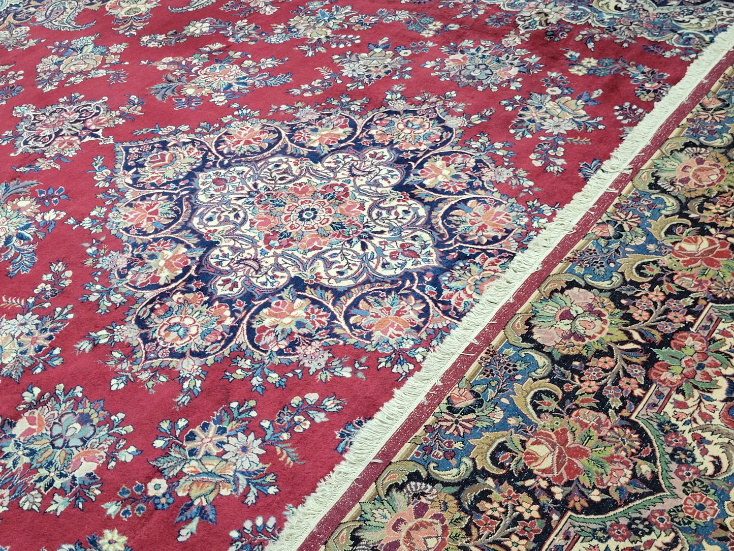 Mesched Teppich Korkwolle Medaillon Design 425x310 cm