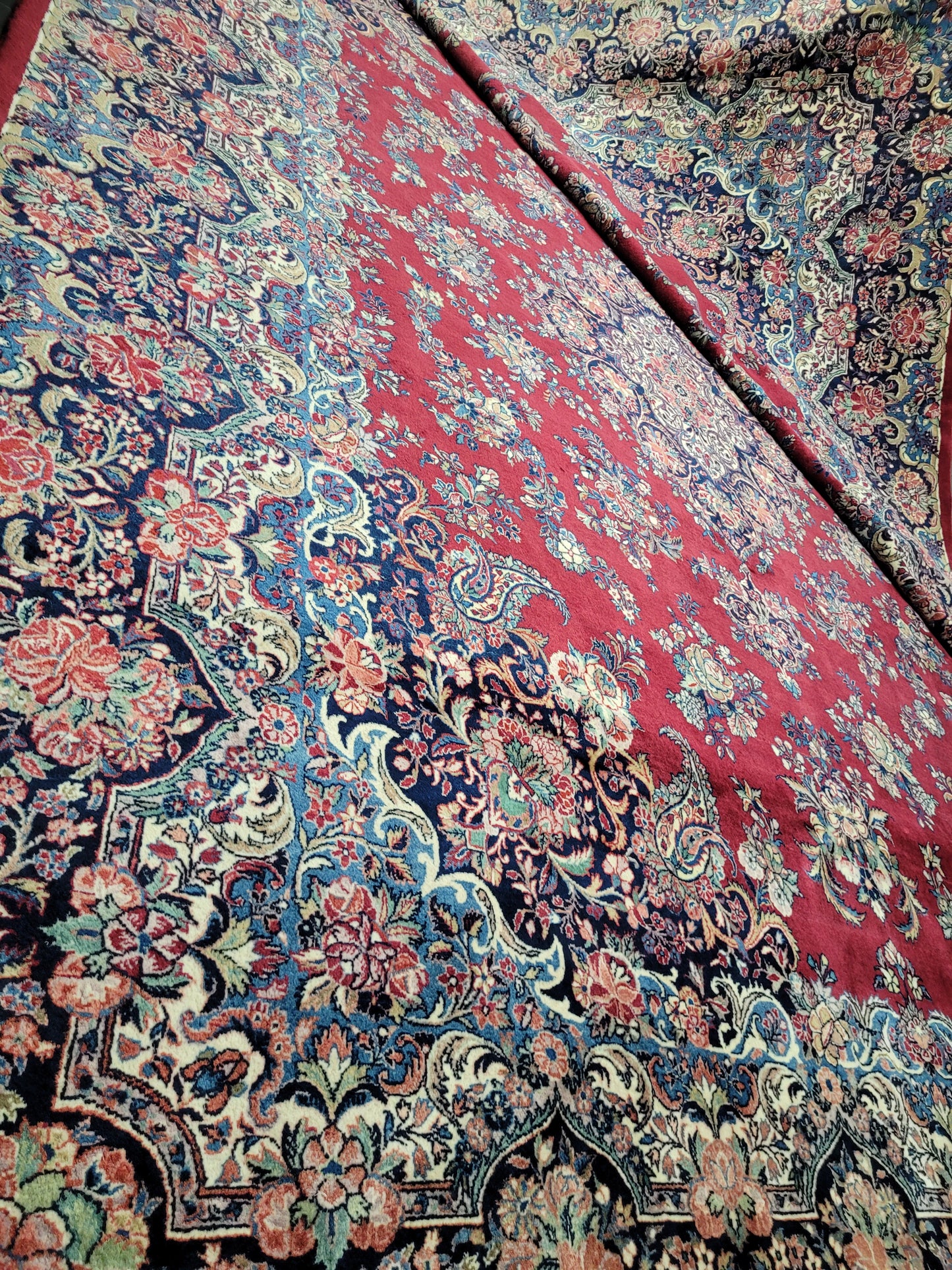 Mesched Teppich Korkwolle Medaillon Design 425x310 cm