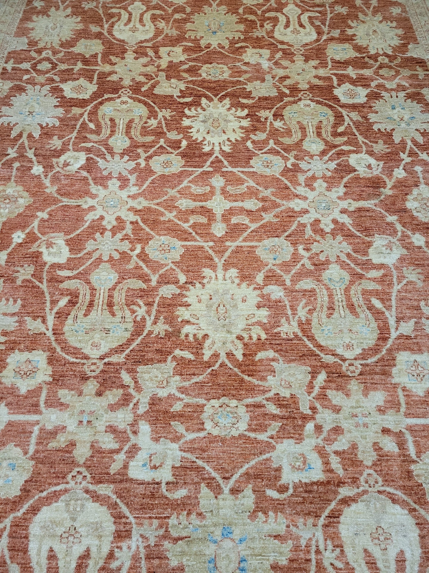 Ziegler Teppich handgeknüpft florales Design 340x250 cm