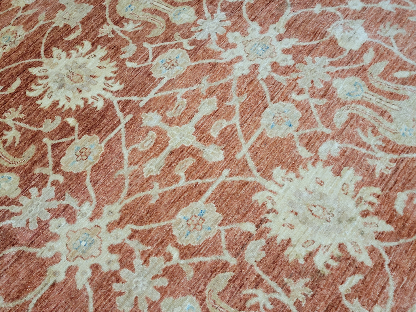 Ziegler Teppich handgeknüpft florales Design 340x250 cm