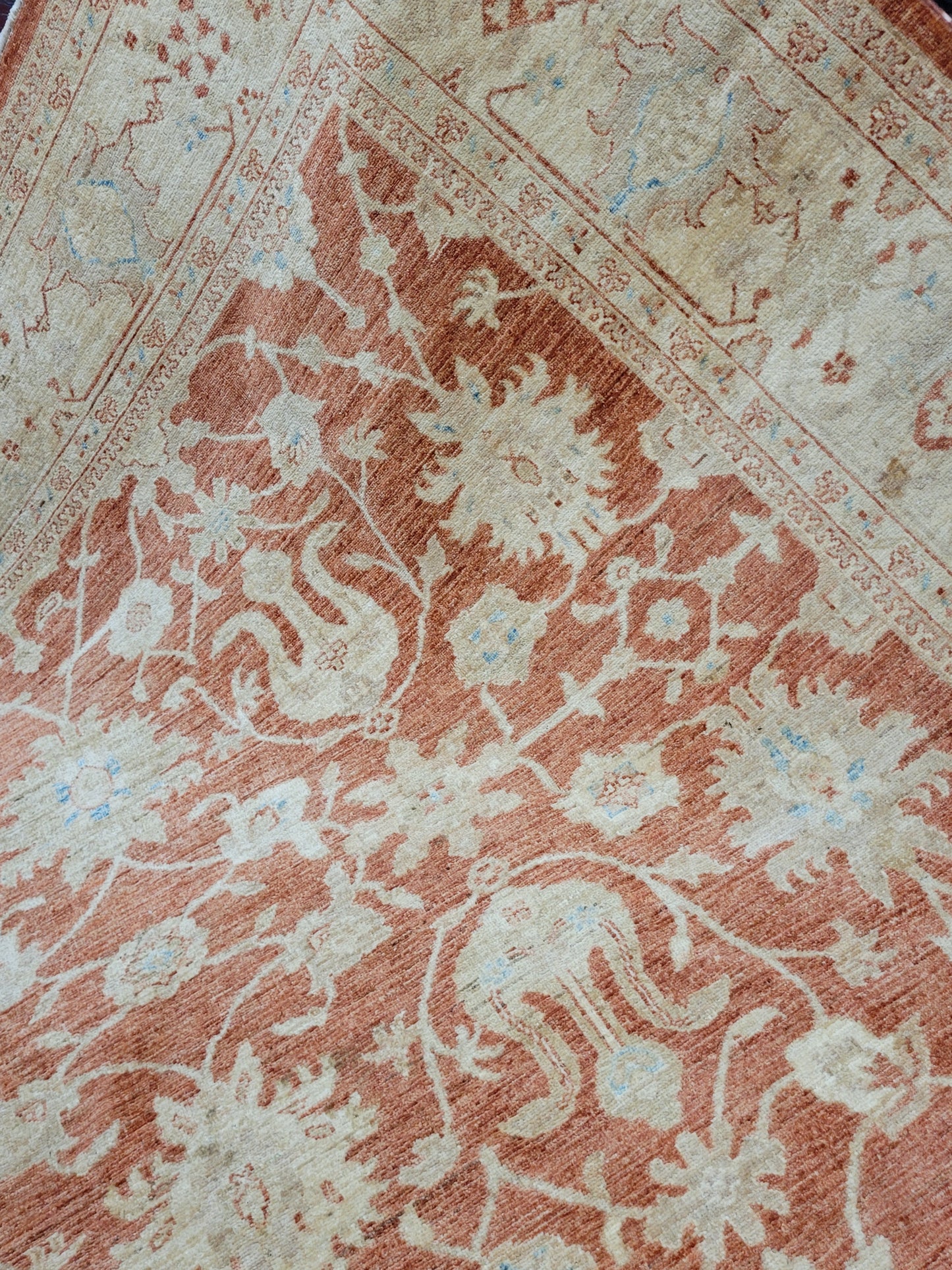 Ziegler Teppich handgeknüpft florales Design 340x250 cm