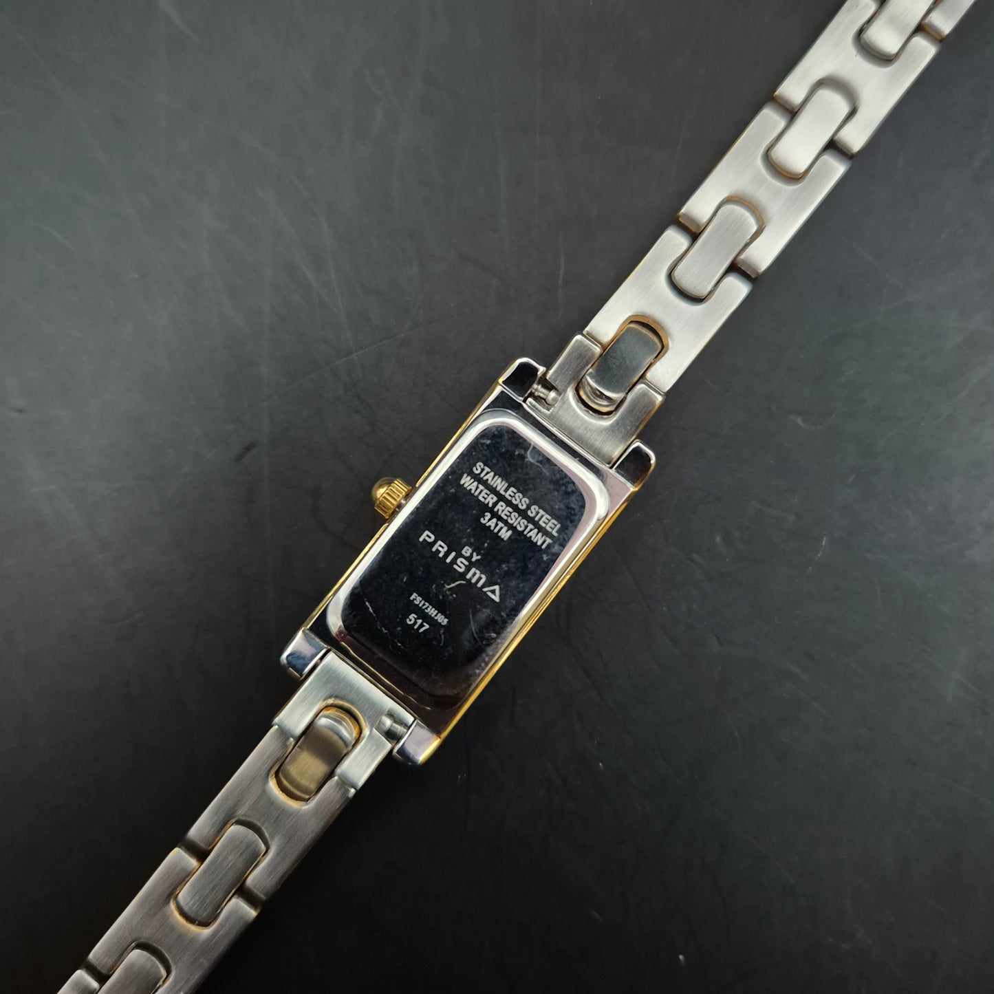 Prisma Damen Uhr – Zweifarbige Edelstahl Uhr mit Perlmutt Zifferblatt