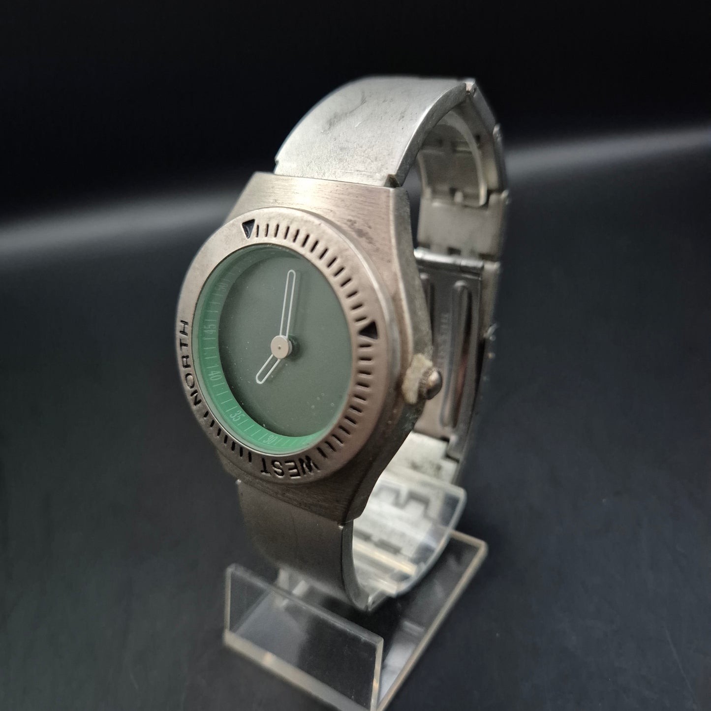 Rolven Herren Uhr – Edelstahl Design mit grünem Zifferblatt