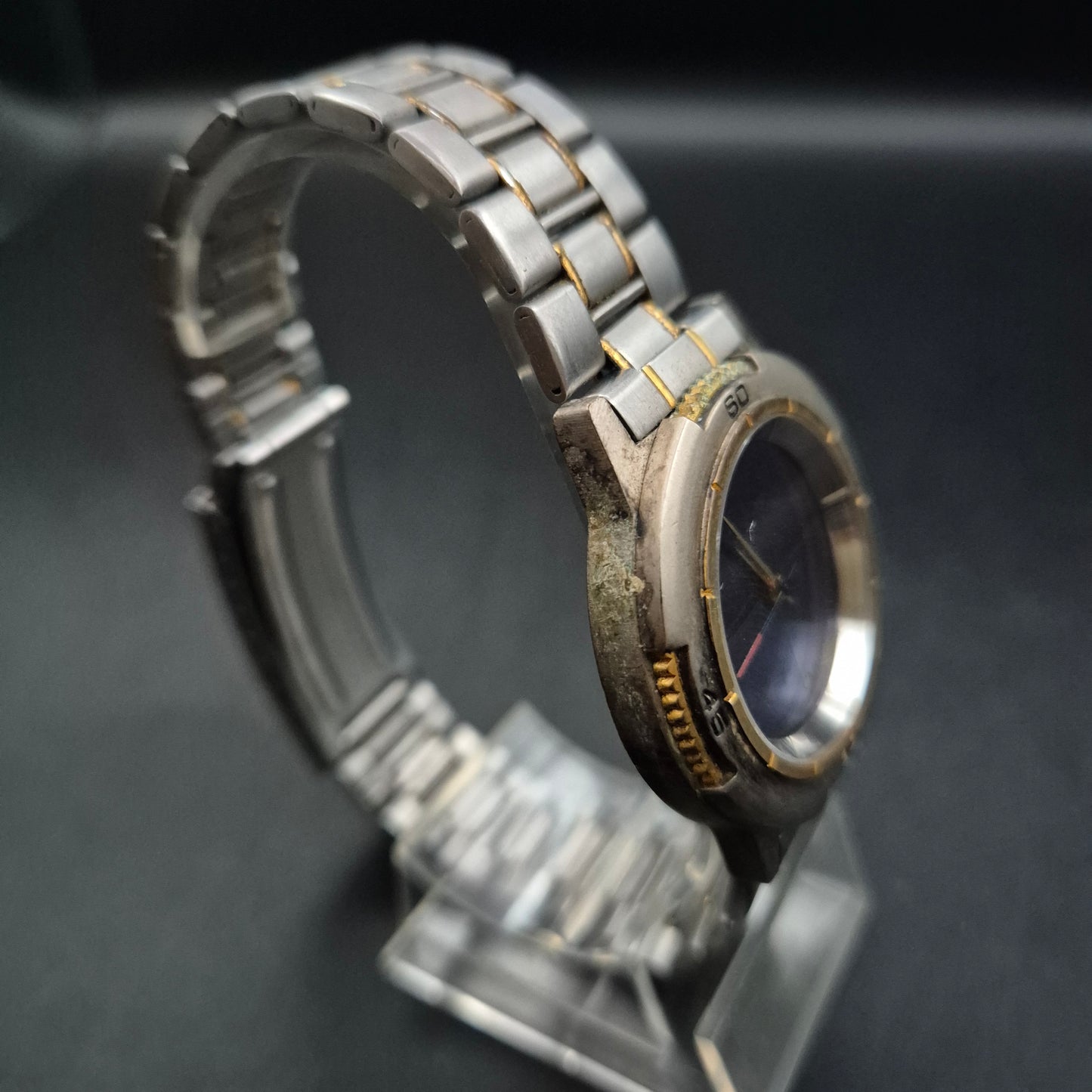 CMI Solar Herren Uhr – Edelstahl Design mit blauem Zifferblatt