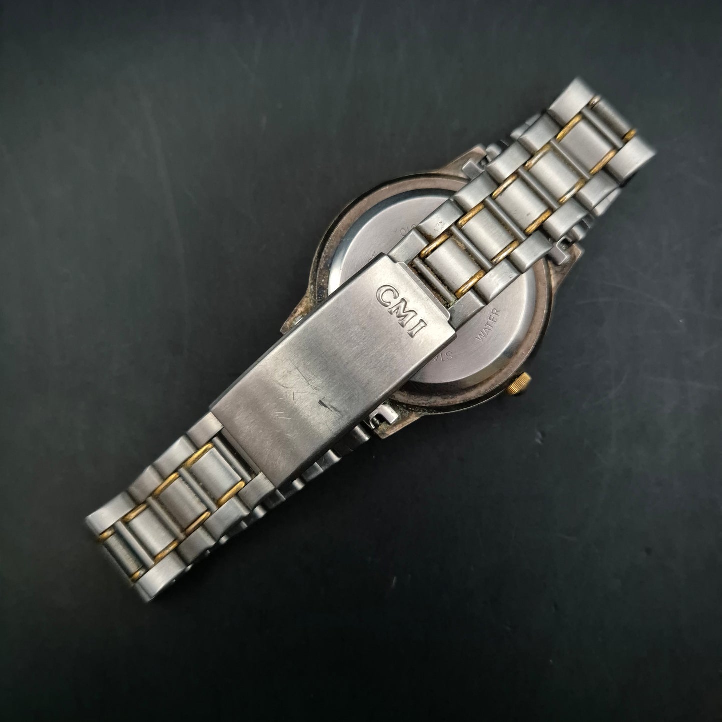 CMI Solar Herren Uhr – Edelstahl Design mit blauem Zifferblatt