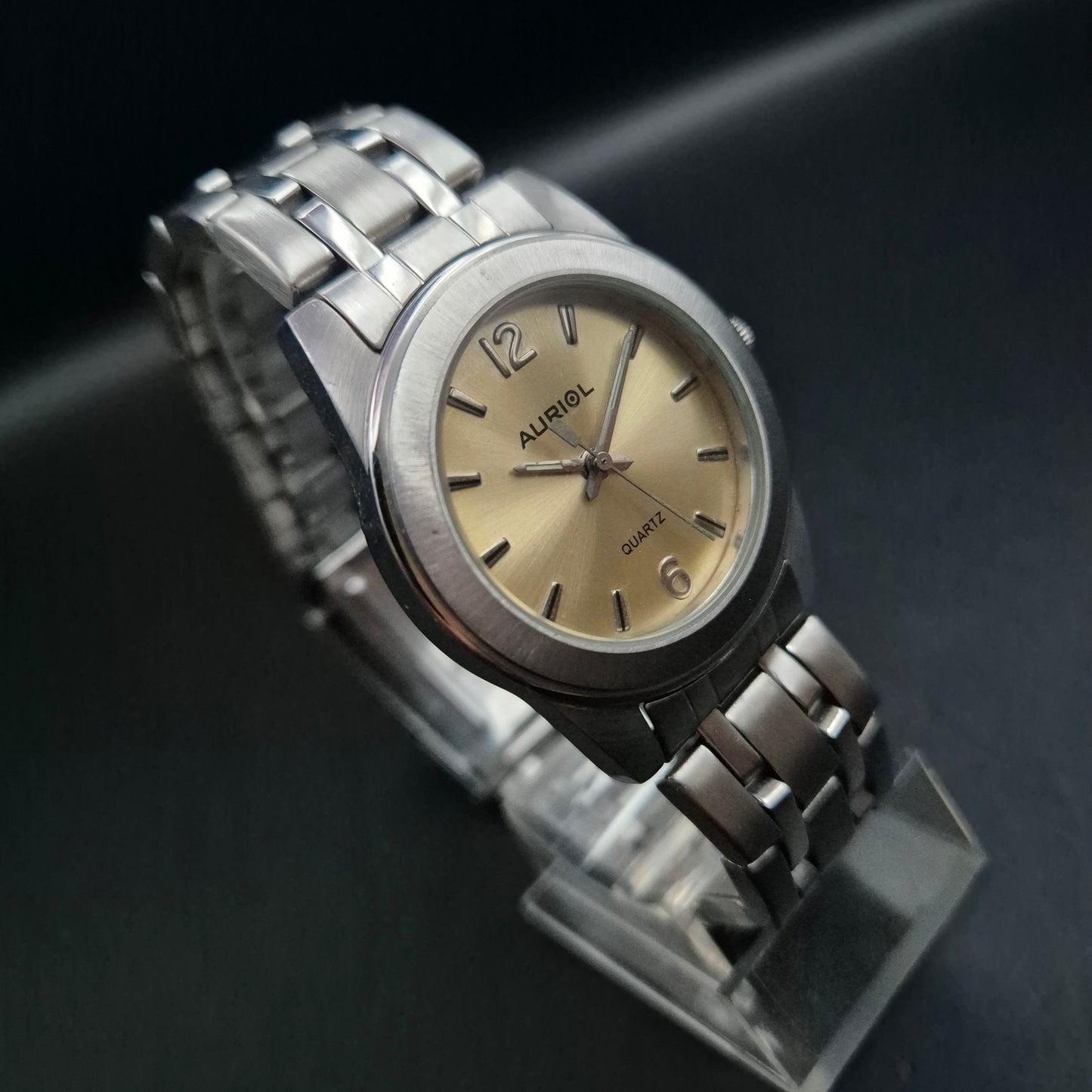 Klassische AURIOL Herren Uhr – Schlichtes Design mit Edelstahlarmband