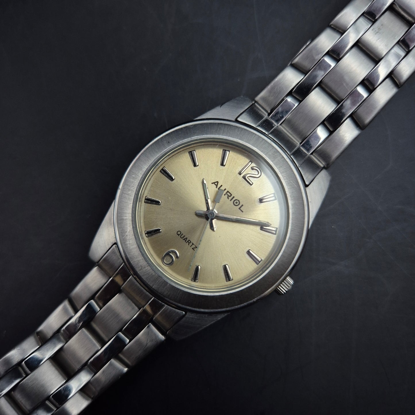 Klassische AURIOL Herren Uhr – Schlichtes Design mit Edelstahlarmband