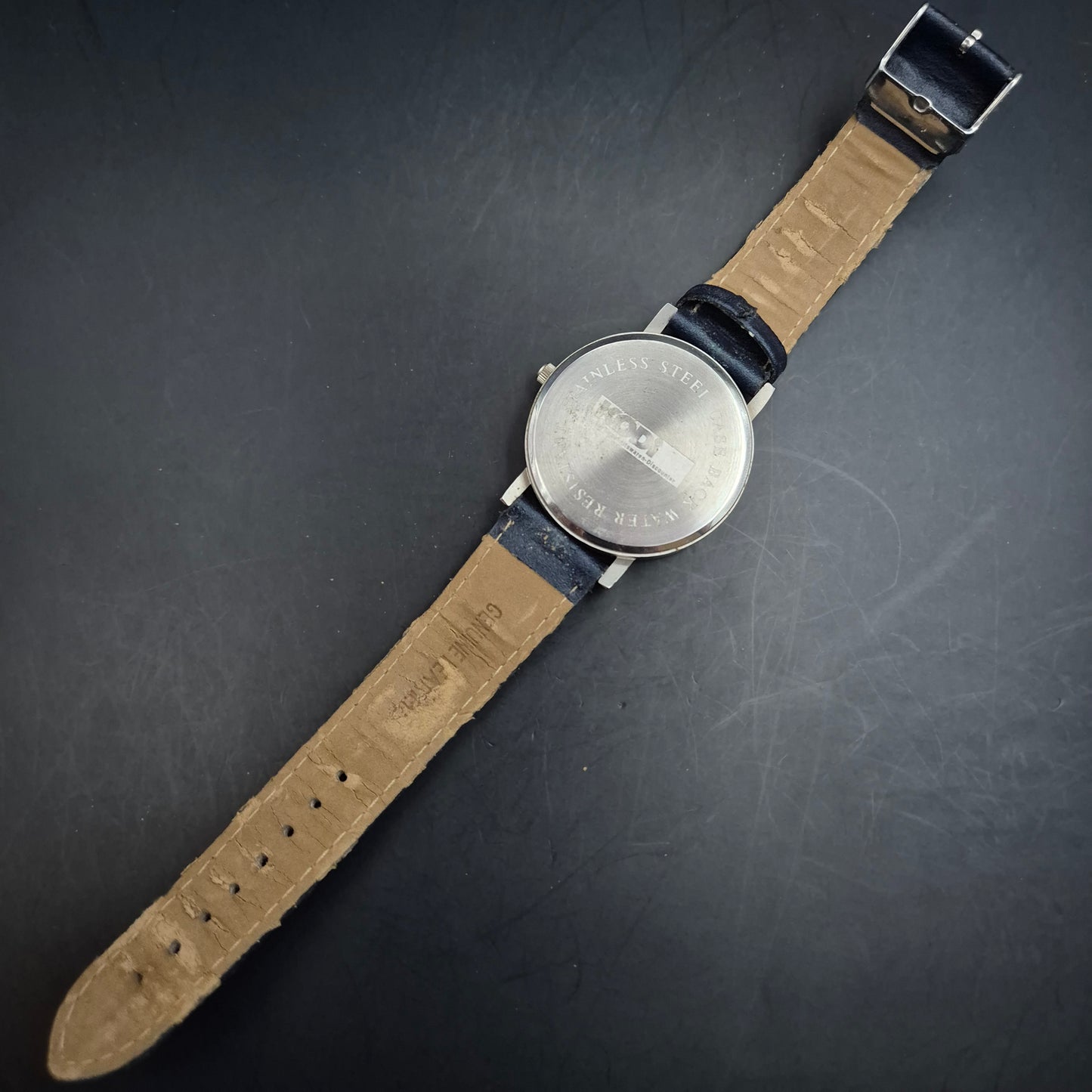 Schlichte KODi Herren Uhr – Werbeuhr mit Lederarmband