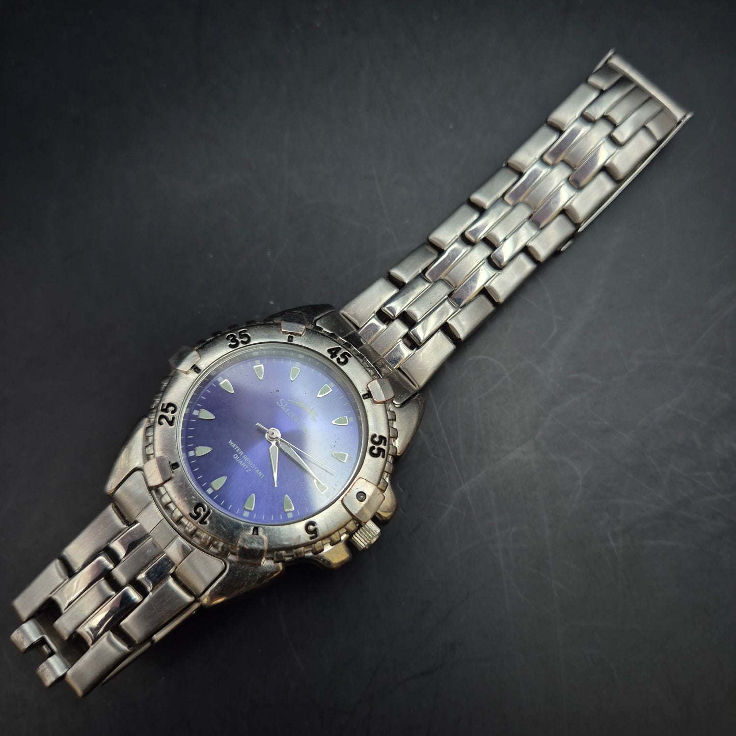 Slazenger Herren Uhr – Sportliches Design mit blauem Zifferblatt