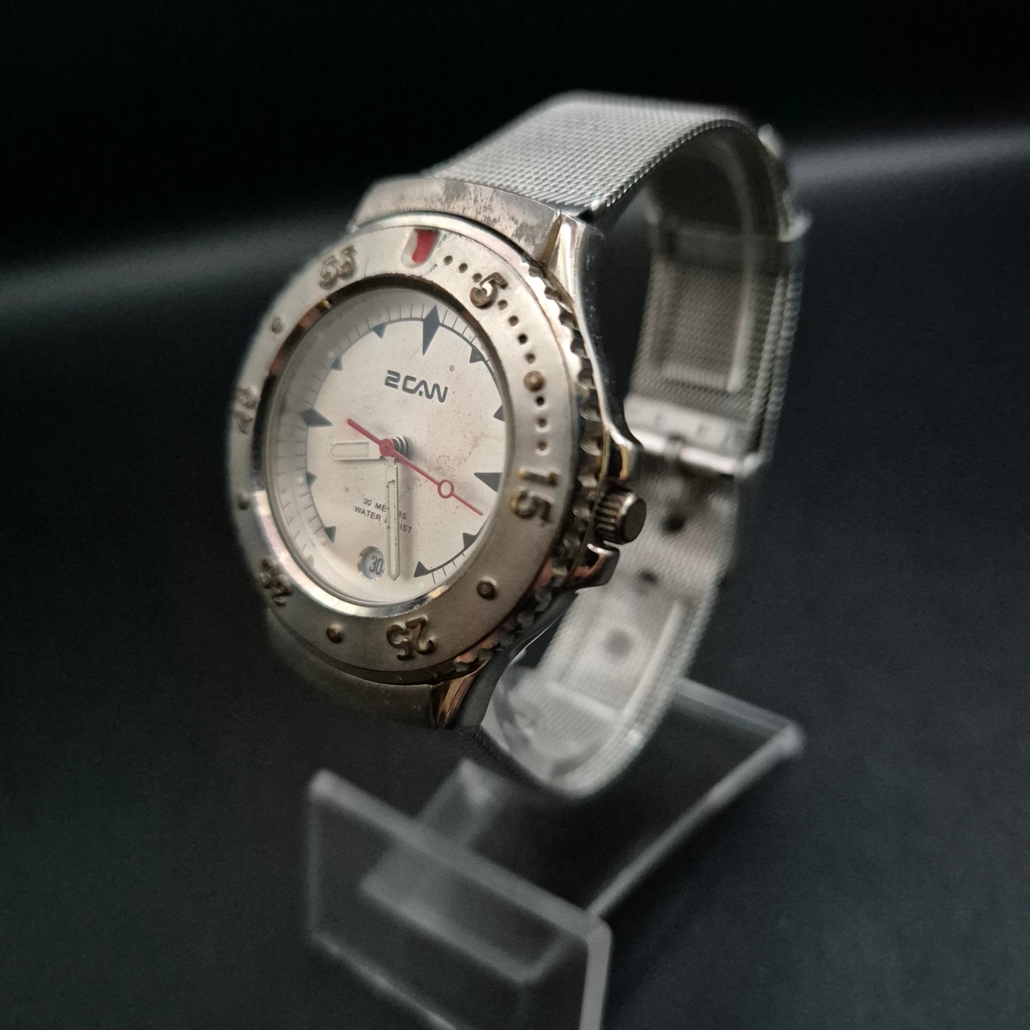 2CAN Diver-Stil Herren Uhr – Robust mit Mesh-Armband
