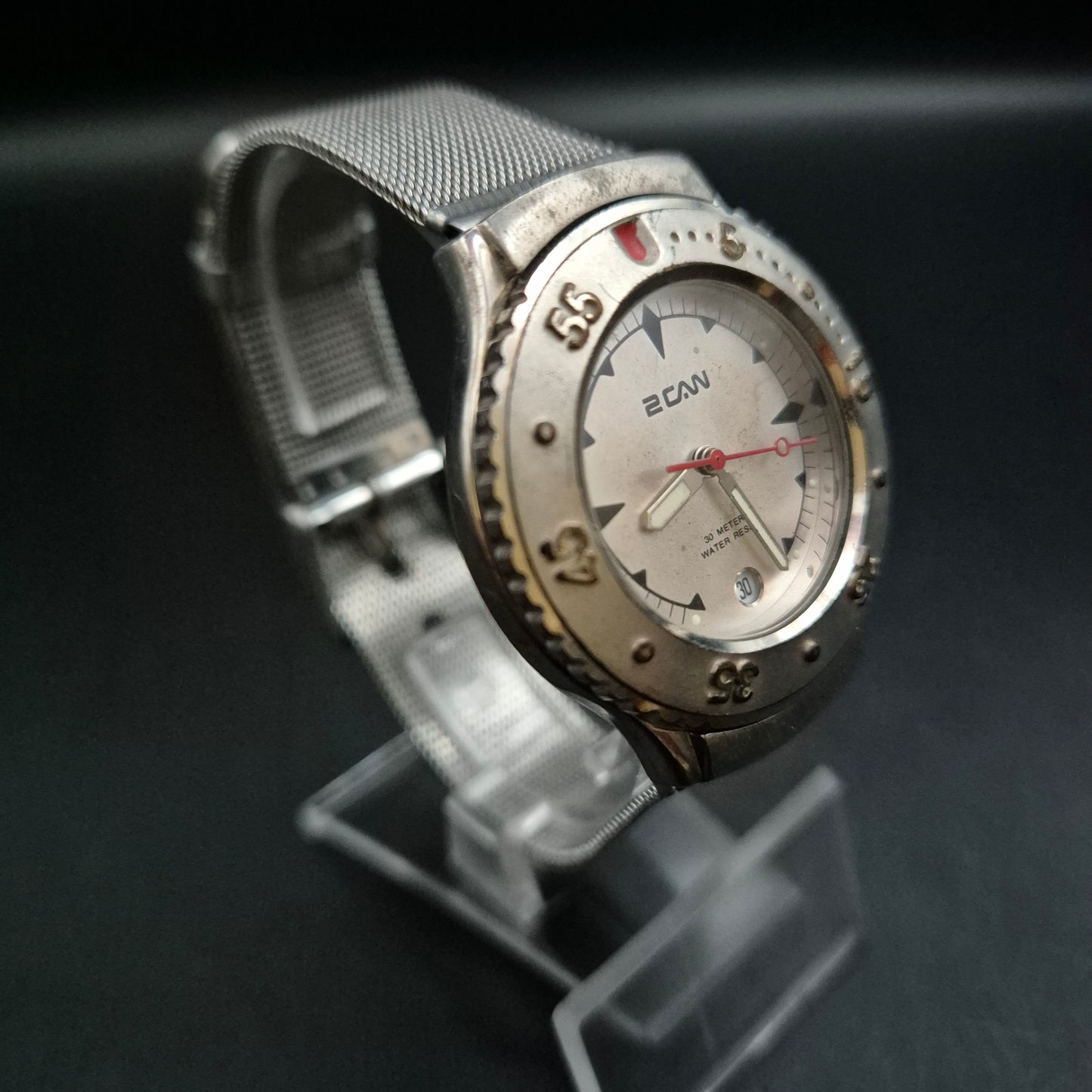 2CAN Diver-Stil Herren Uhr – Robust mit Mesh-Armband