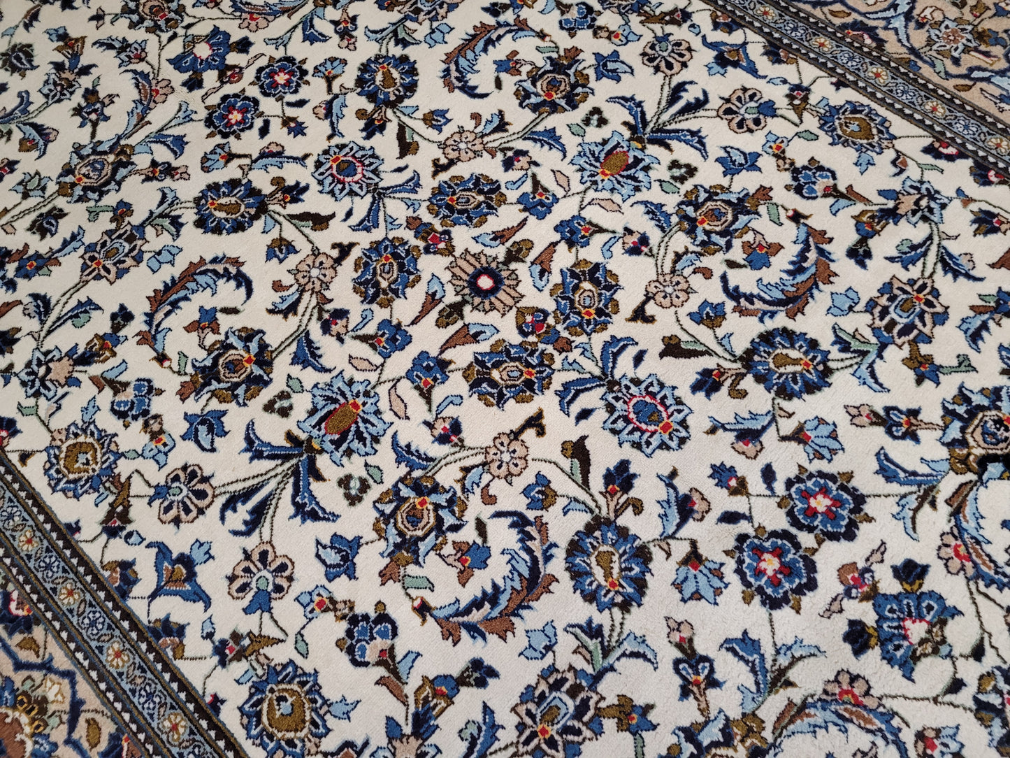 Keshan – Handgeknüpfter Orientteppich aus reiner Schurwolle – 300 × 195 cm