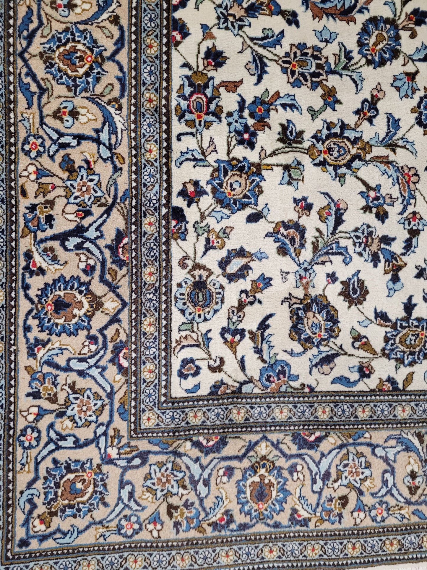 Keshan – Handgeknüpfter Orientteppich aus reiner Schurwolle – 300 × 195 cm