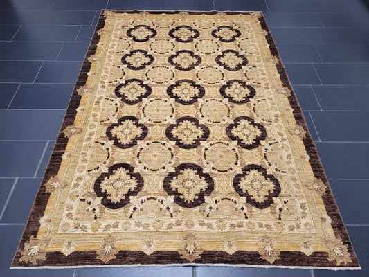 Ziegler Teppich – handgeknüpft – 270 × 185 cm – reine Schurwolle