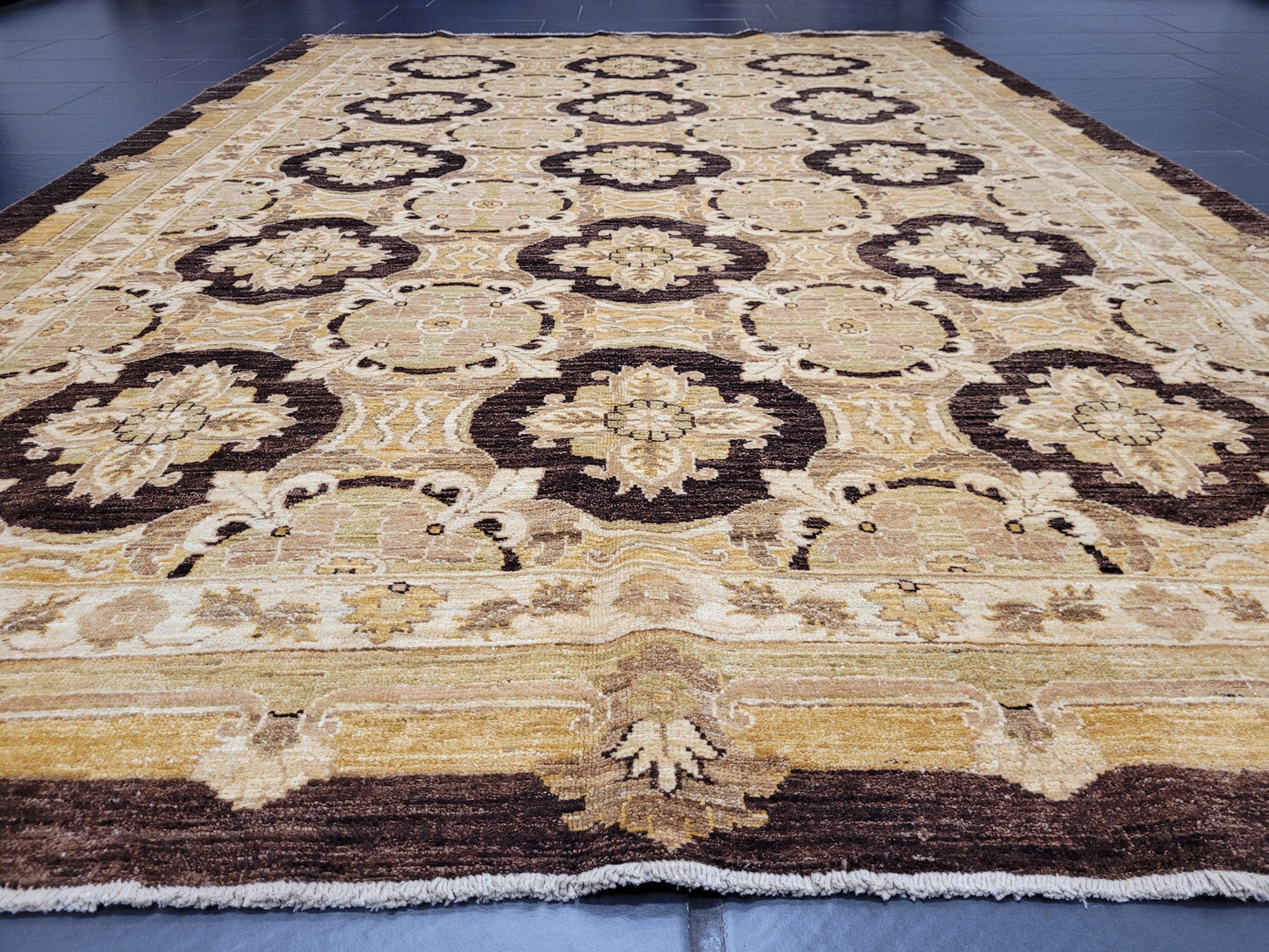 Ziegler Teppich – handgeknüpft – 270 × 185 cm – reine Schurwolle