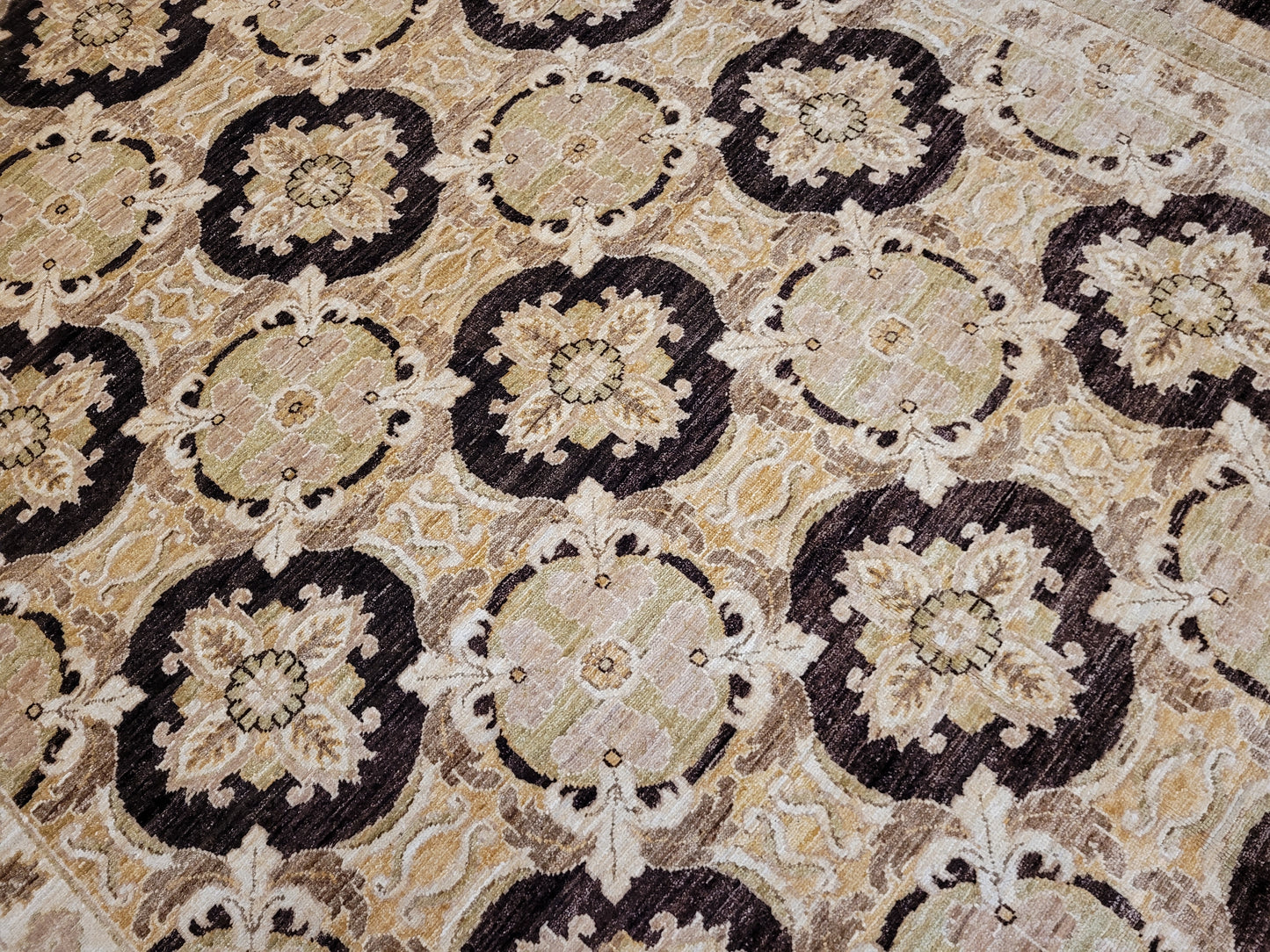 Ziegler Teppich – handgeknüpft – 270 × 185 cm – reine Schurwolle