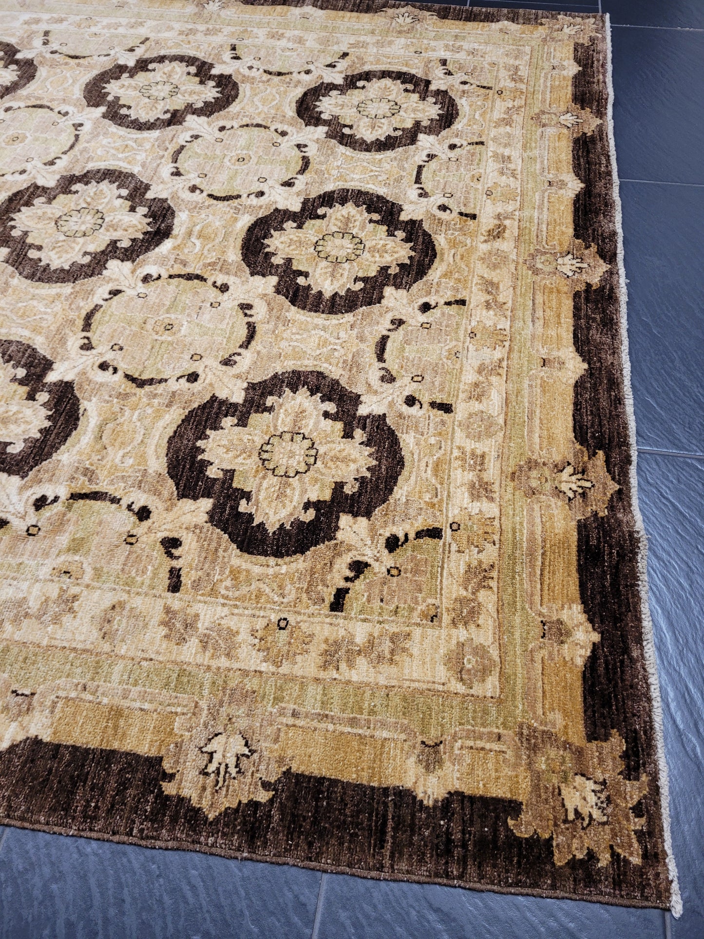 Ziegler Teppich – handgeknüpft – 270 × 185 cm – reine Schurwolle