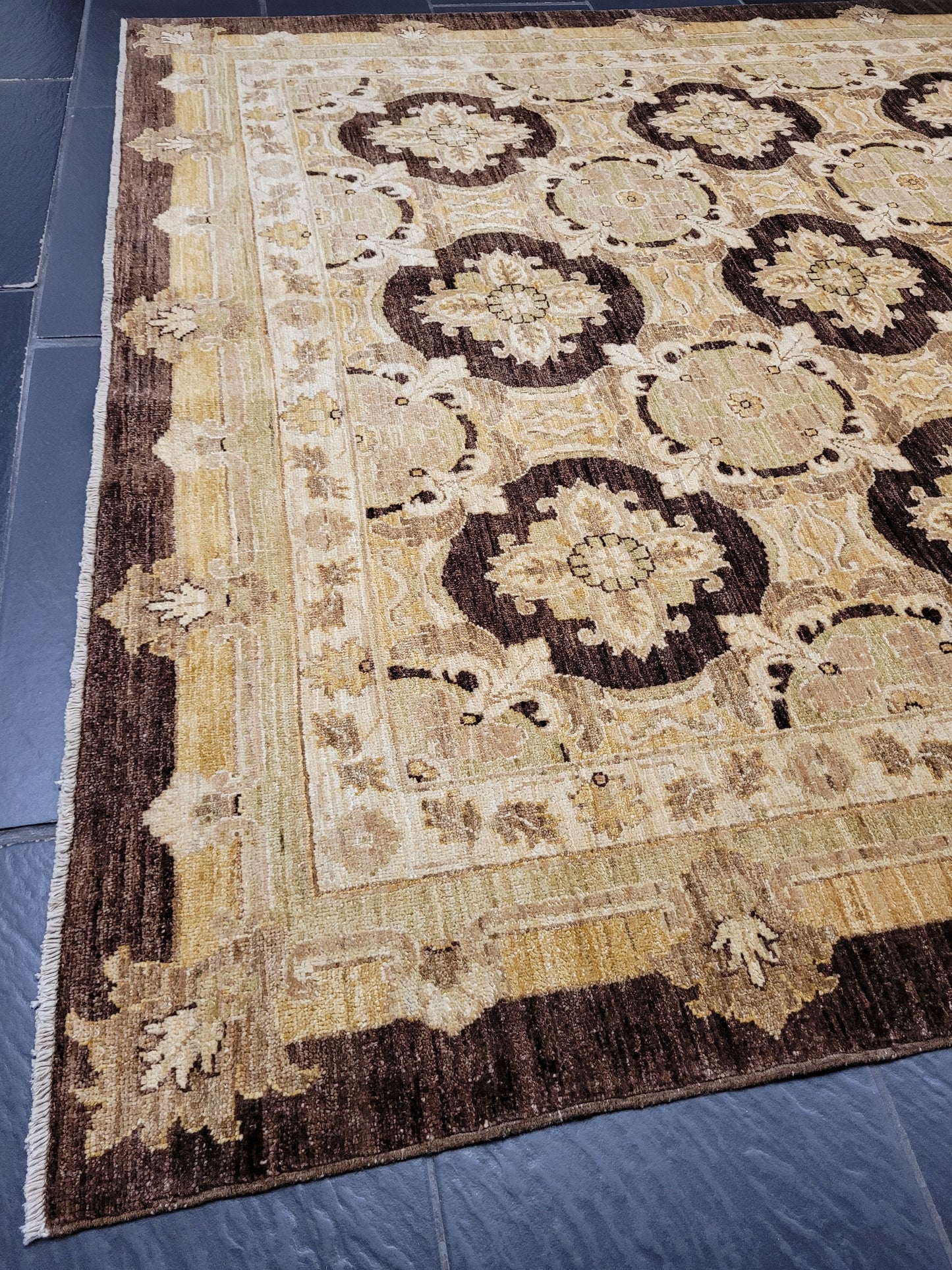 Ziegler Teppich – handgeknüpft – 270 × 185 cm – reine Schurwolle