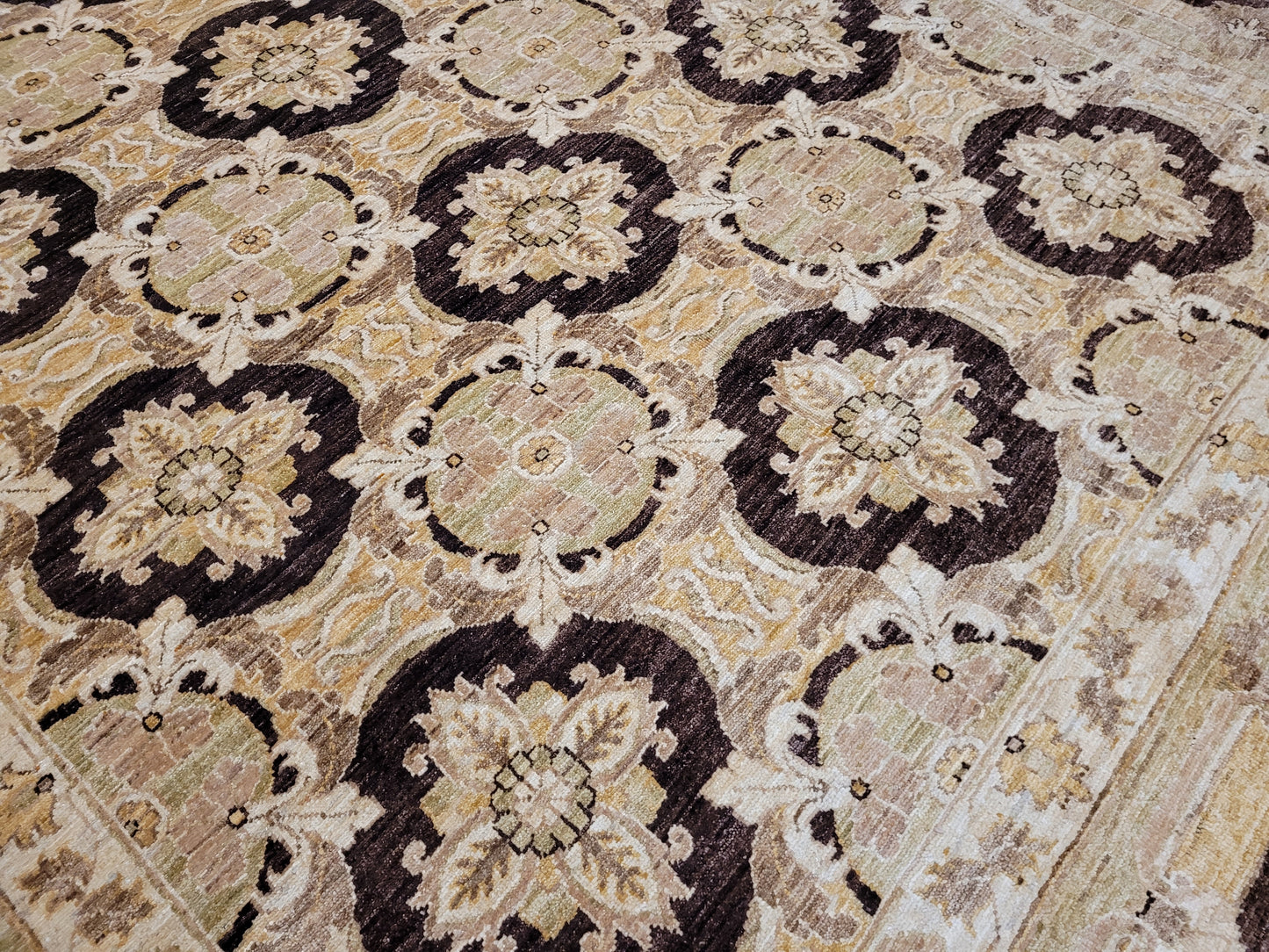 Ziegler Teppich – handgeknüpft – 270 × 185 cm – reine Schurwolle