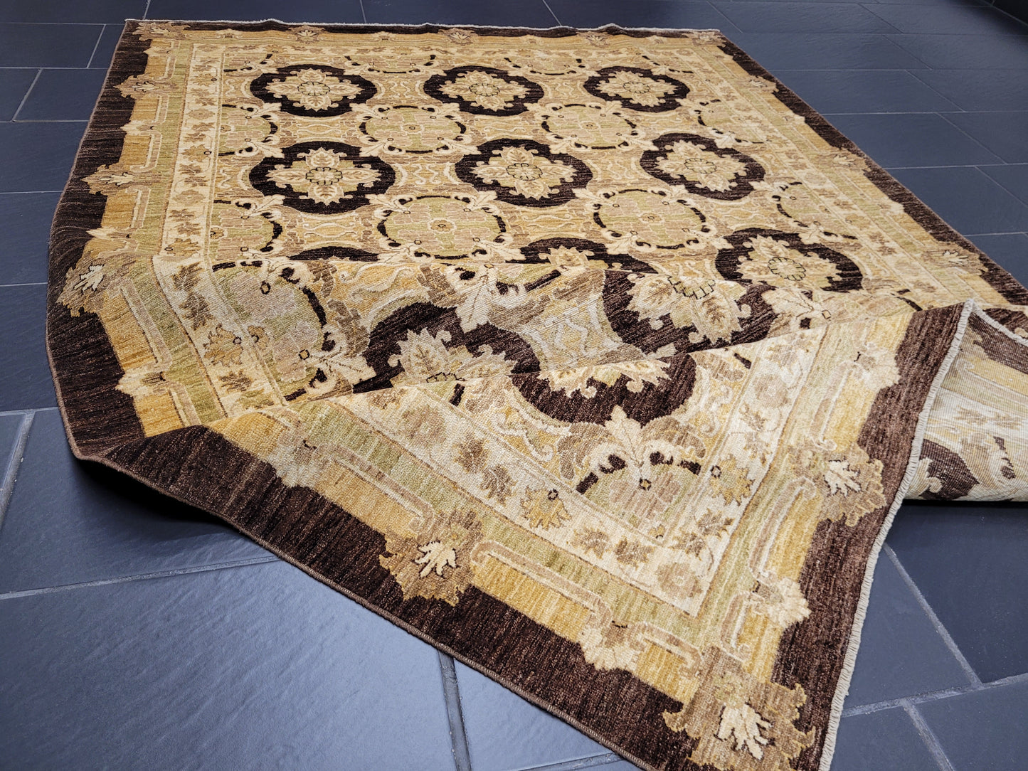 Ziegler Teppich – handgeknüpft – 270 × 185 cm – reine Schurwolle