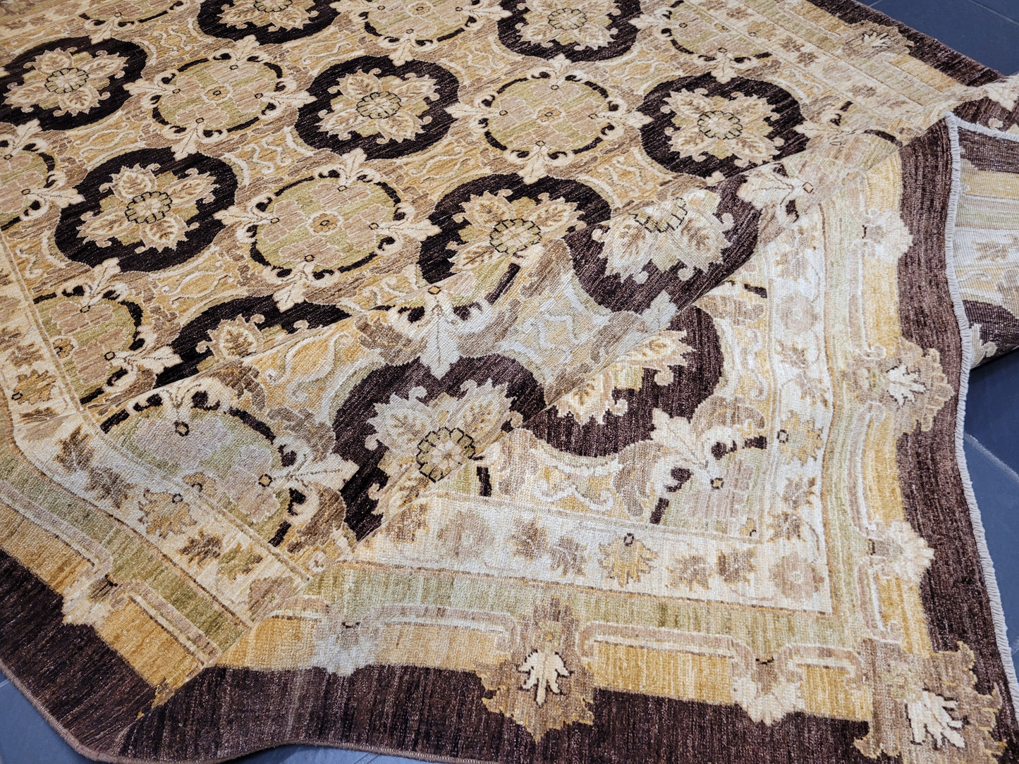 Ziegler Teppich – handgeknüpft – 270 × 185 cm – reine Schurwolle